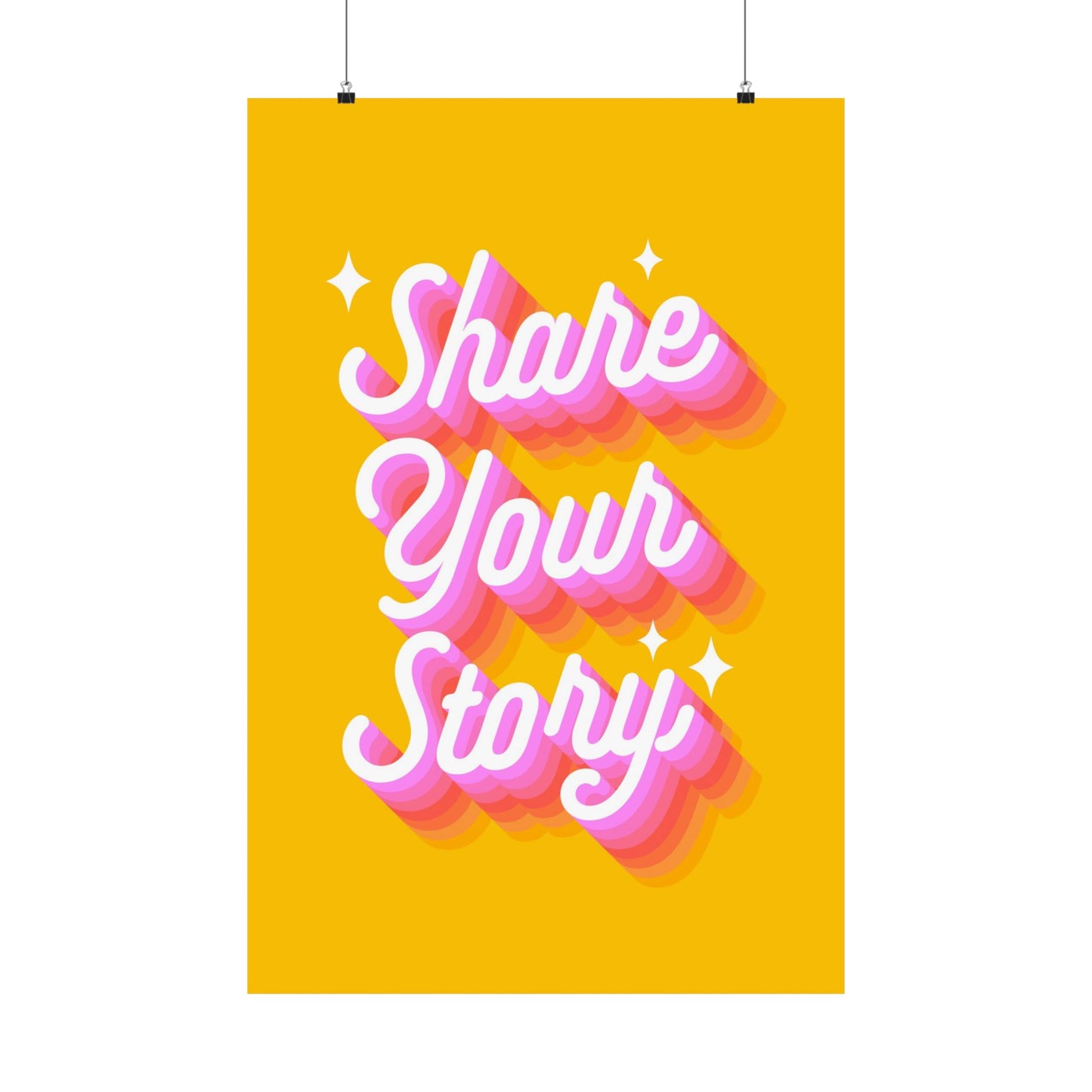 Poster I V8 I Share Your Story Discipleship Graphic I Vertical