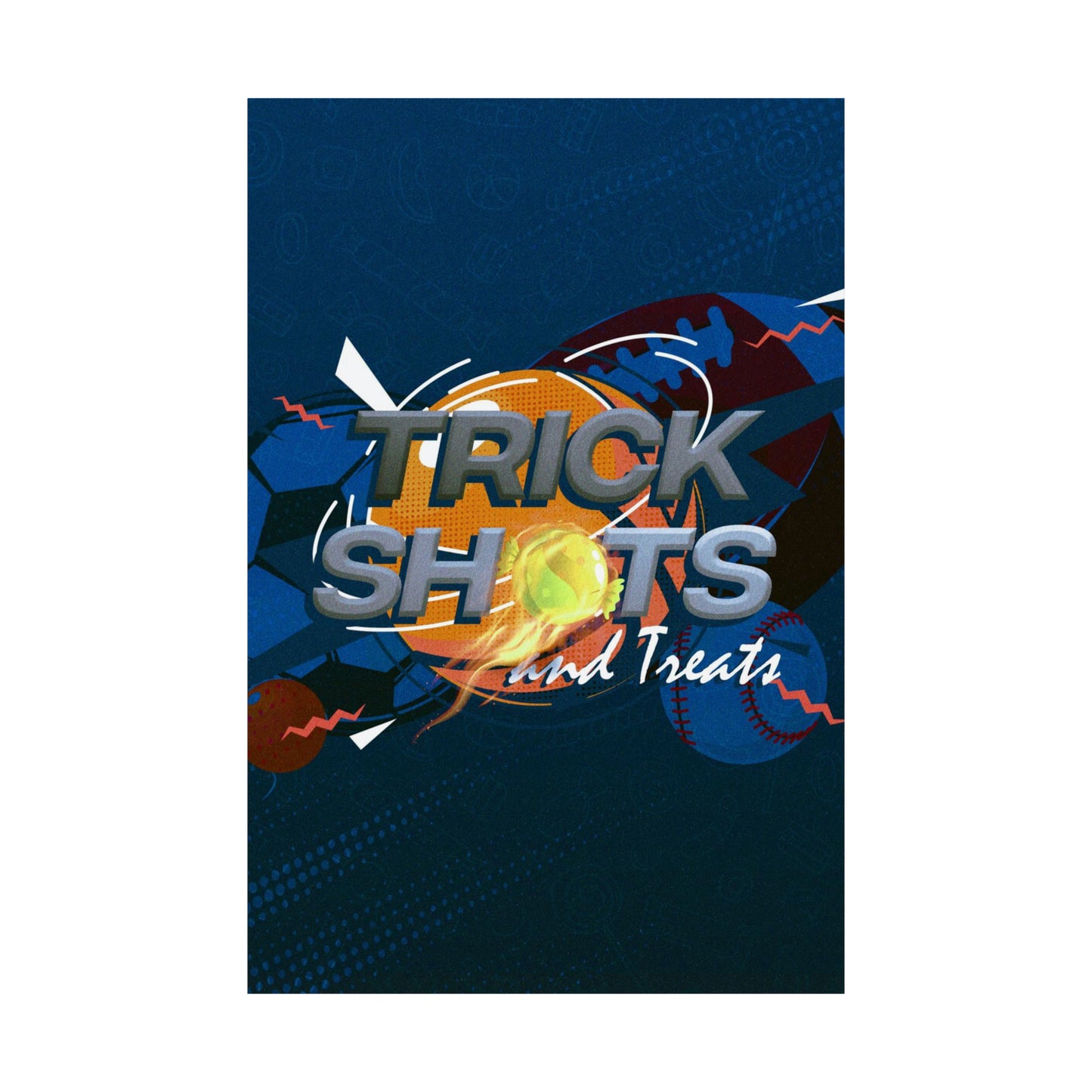 Poster I V7 I Trick Shots and Treats Event Graphic I Vertical