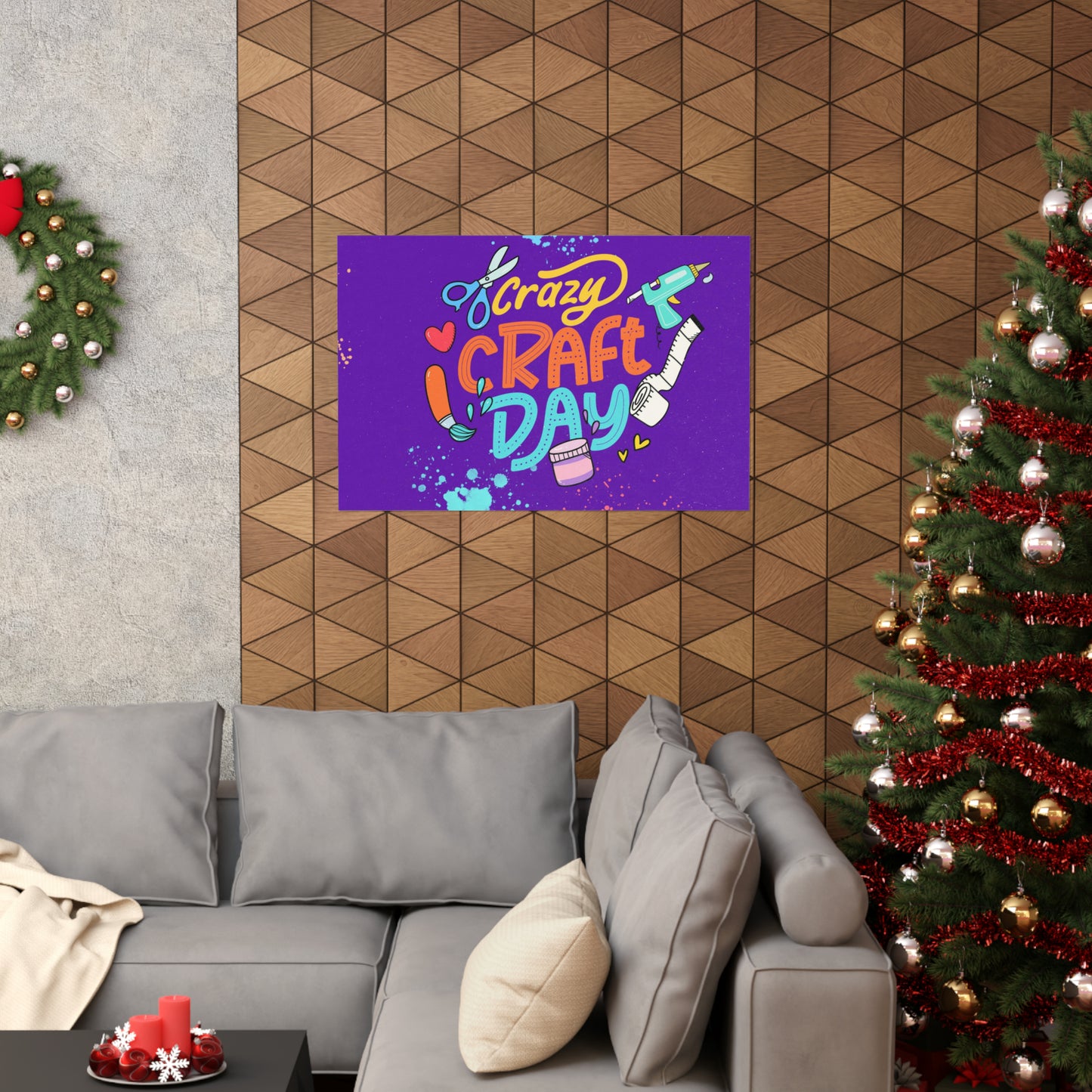 Poster I V7 I Crazy Craft Day Event Graphic I Horizontal