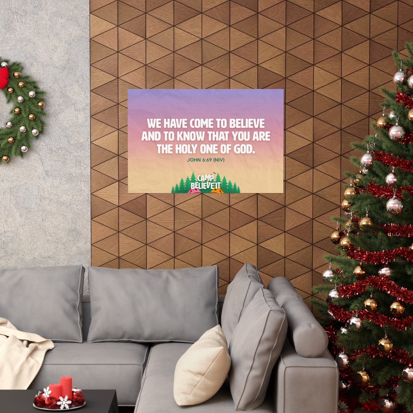 Poster | V8 | Camp Believe It Memory Verse Graphic | Horizontal