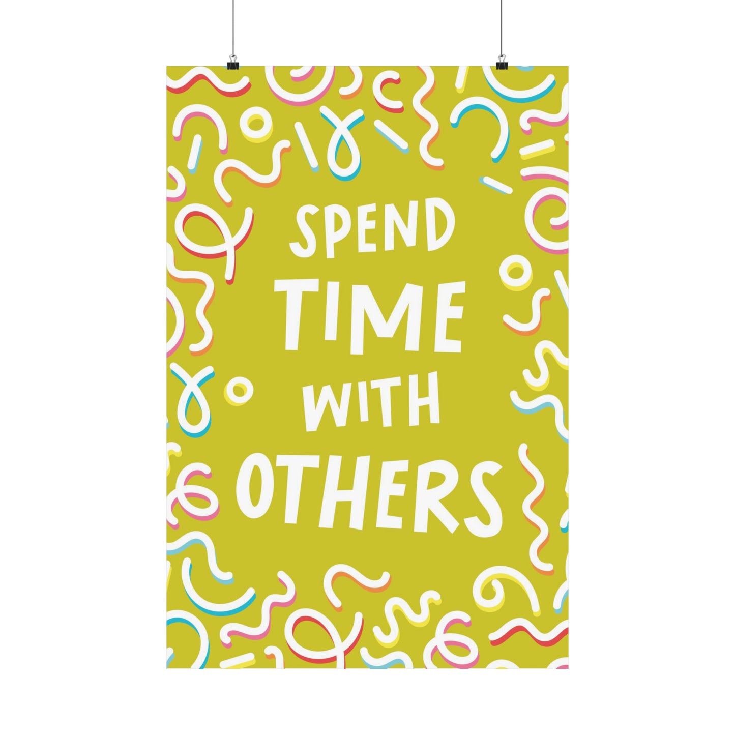 Poster I V7 I Spend Time With Others Discipleship Graphic I Vertical