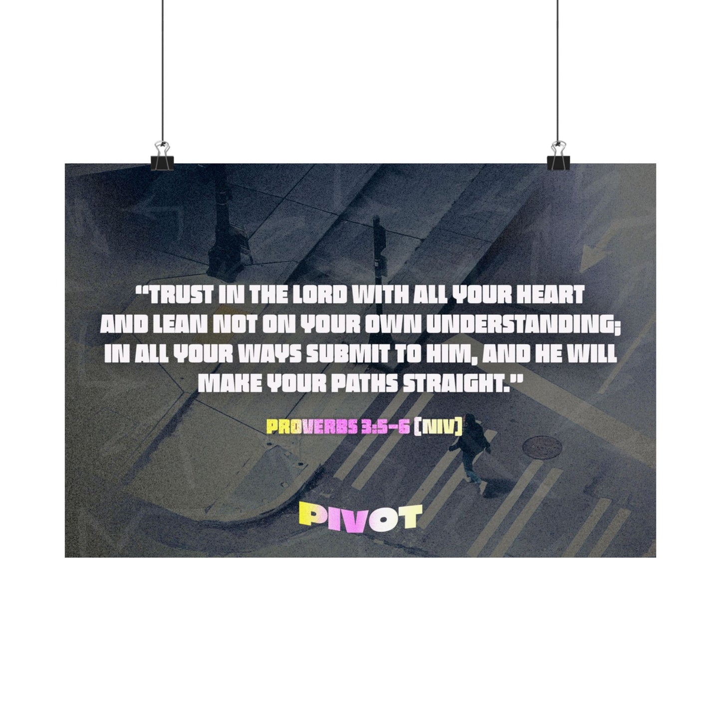 Poster I Pivot Memory Verse Graphic I Horizontal