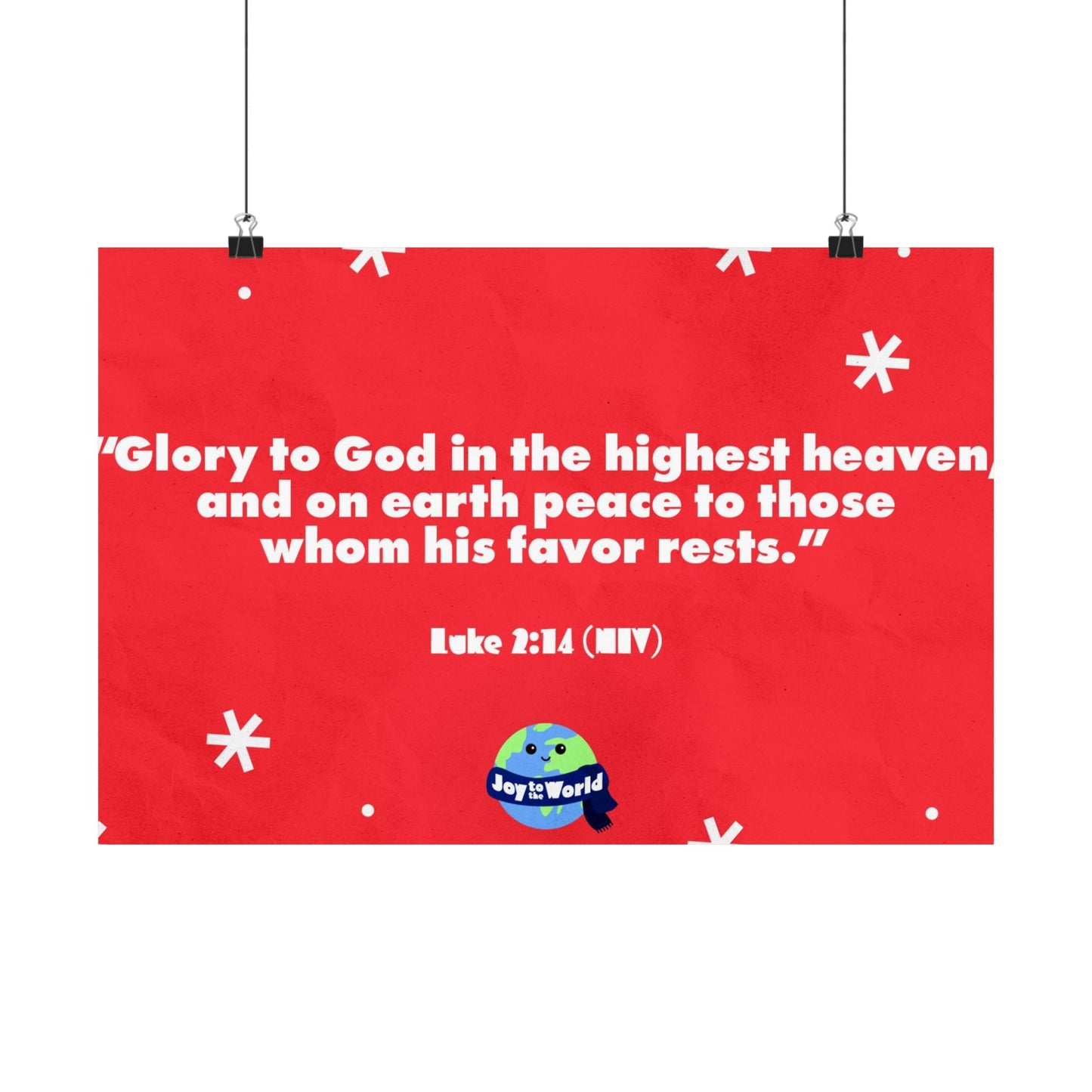 Poster | V5 | Joy To The World Preschool Memory Verse Graphic | Horizontal