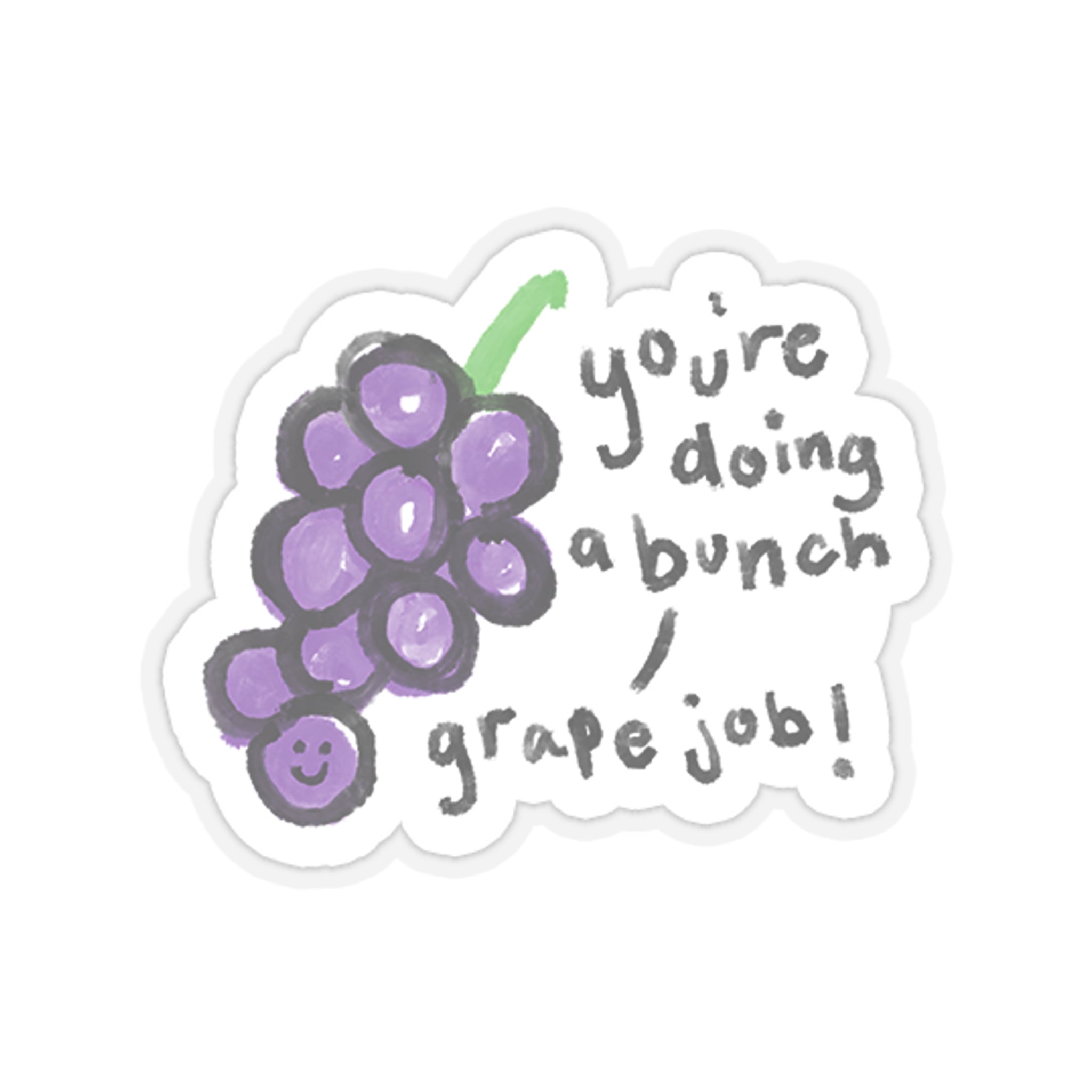 Grape Job Sticker – Grow Print Shop