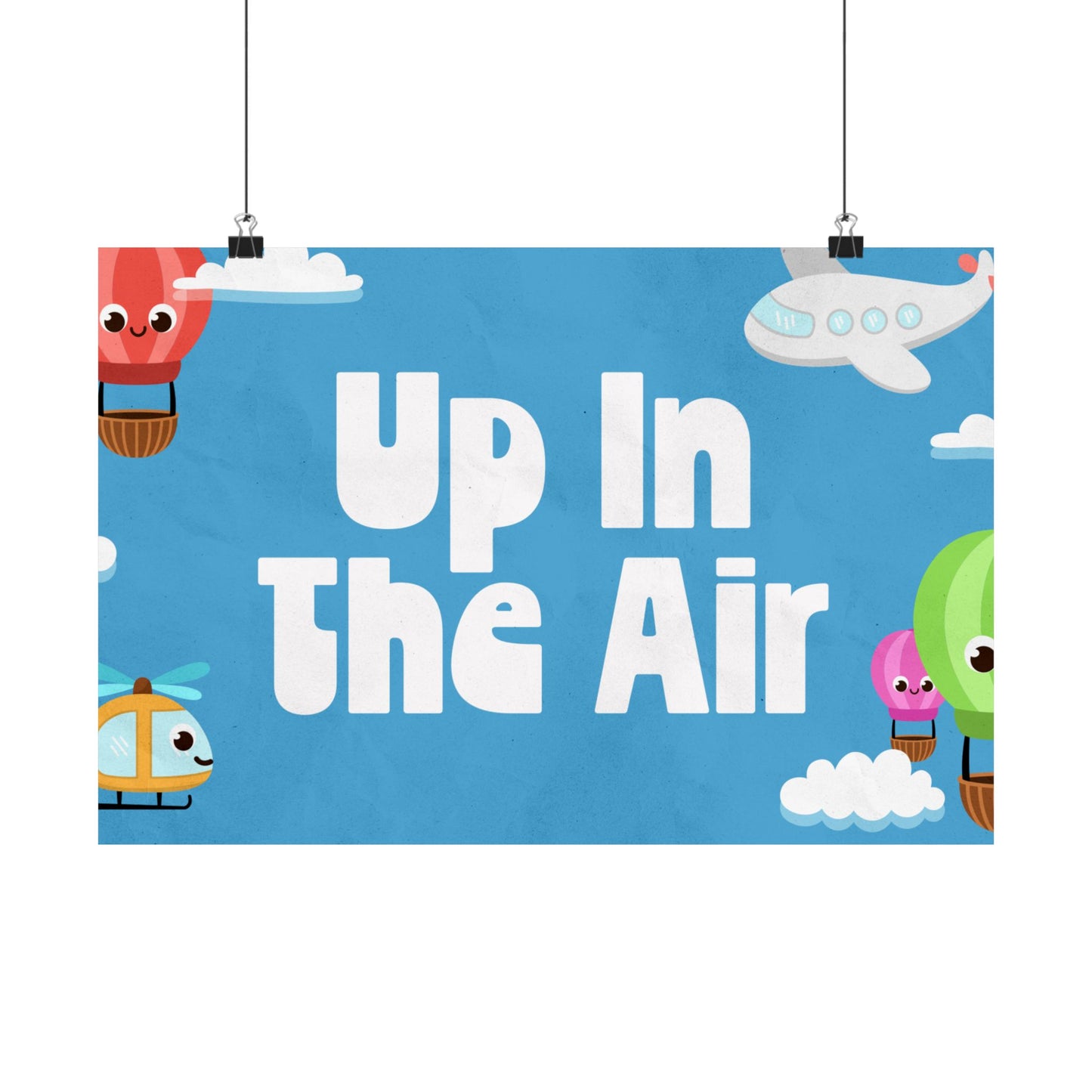 Poster I V5 I Up In The Air Preschool Series Graphic I Horizontal