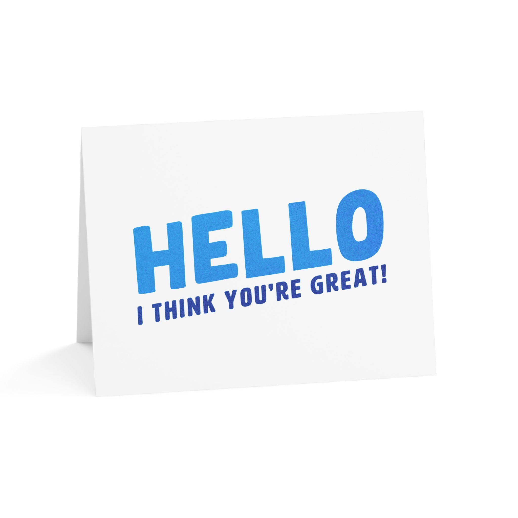 Hello (Blue) Thank You Cards – Grow Print Shop