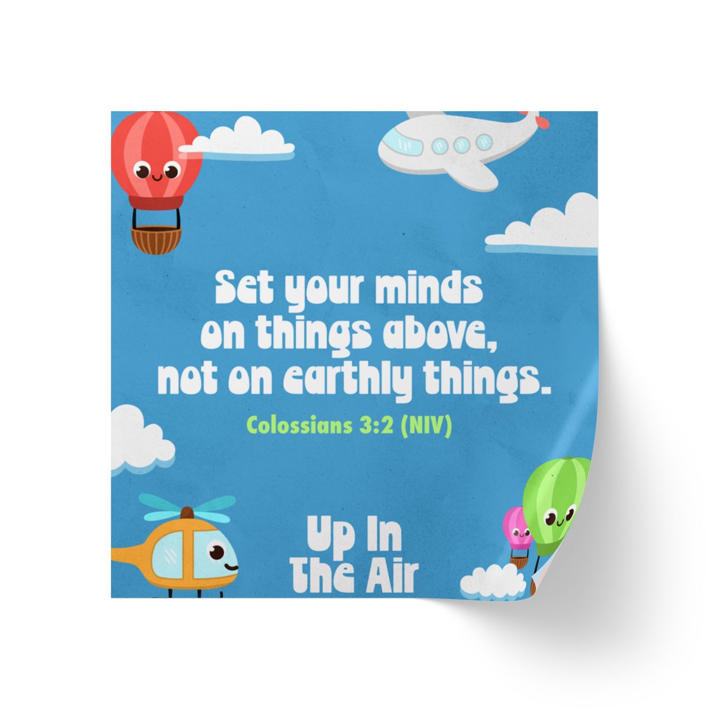 Memory Verse Sticker Roll | V5 | Up in The Air Preschool