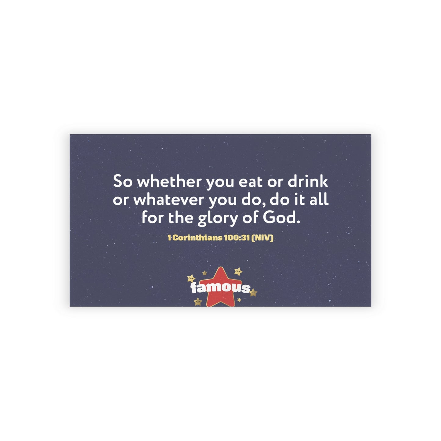 Memory Verse Cards | V5 | Famous Preschool
