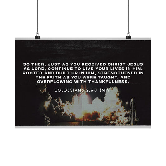 Poster I Lift Off Memory Verse Graphic I Horizontal