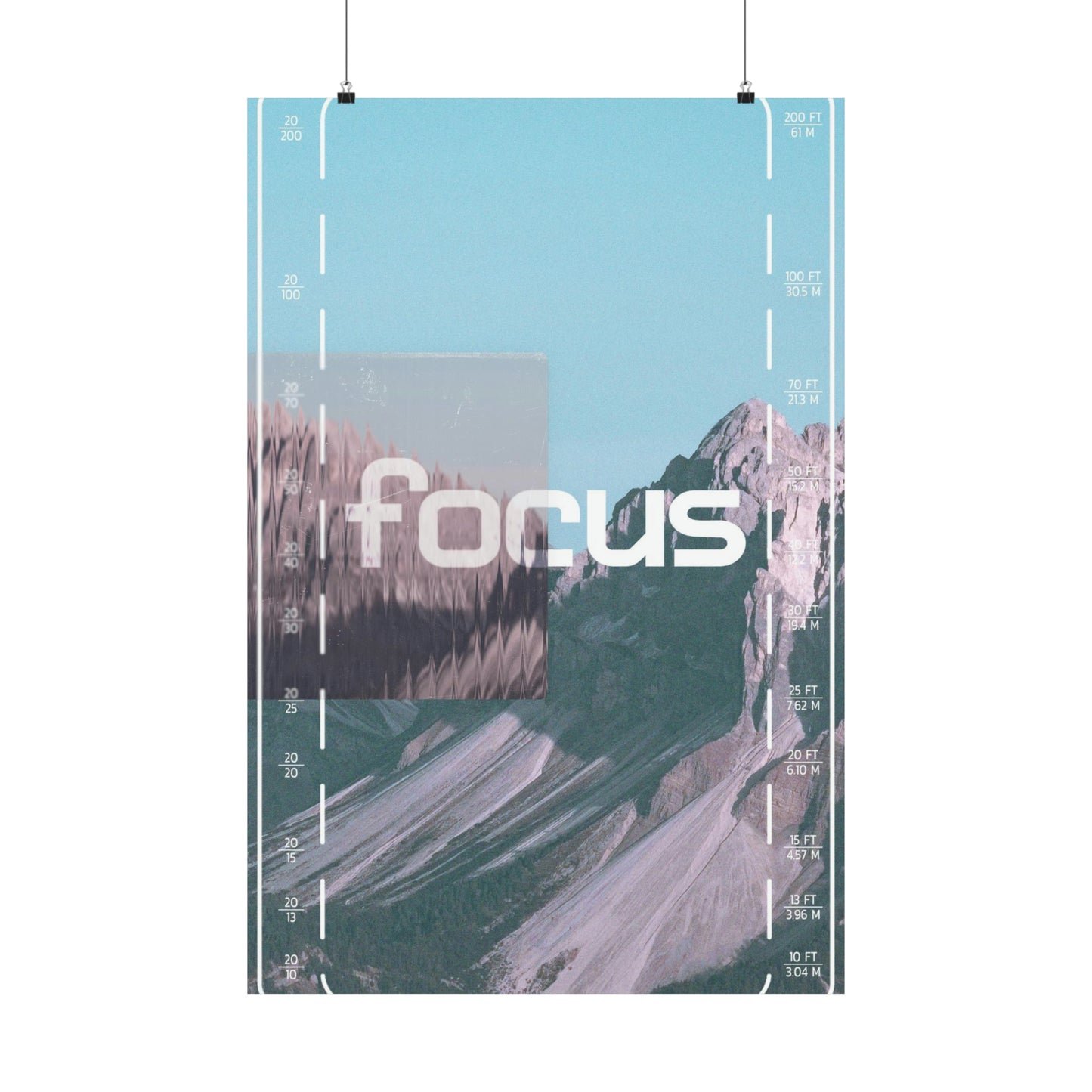 Poster I V6 I Focus Series Graphic I Vertical