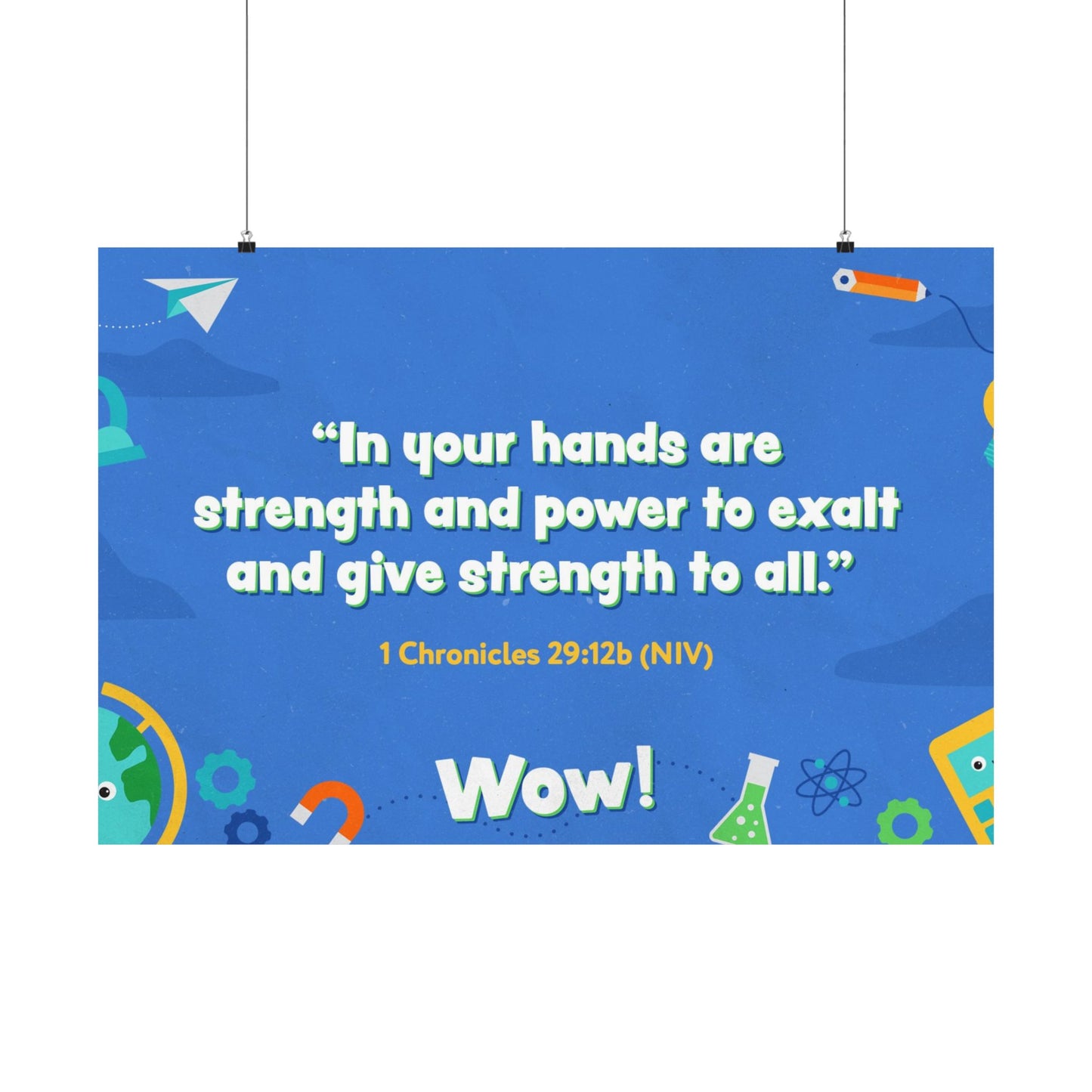 Poster | V7 | Wow Preschool Memory Verse Graphic | Horizontal