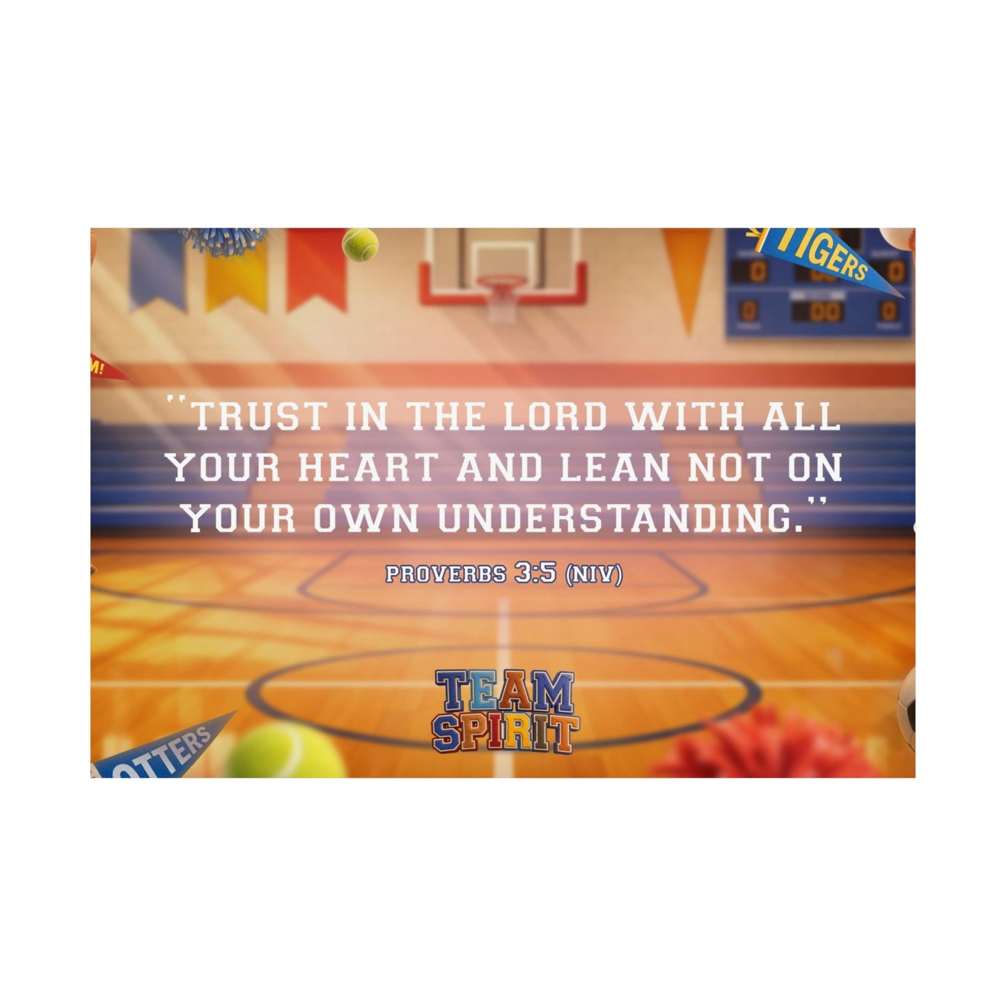 Poster | Team Spirit Elementary Memory Verse Graphic | Horizontal