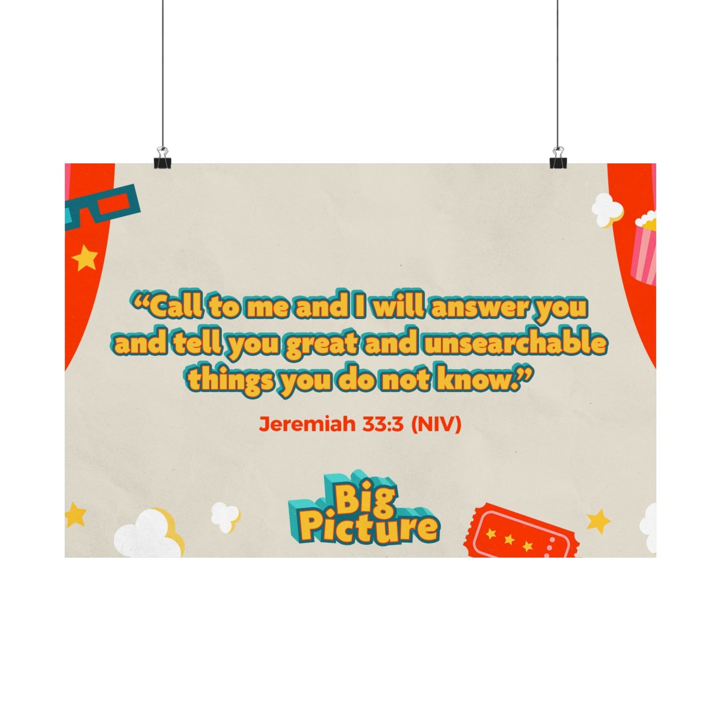 Poster | V8 | Big Picture Preschool Memory Verse Graphic | Horizontal