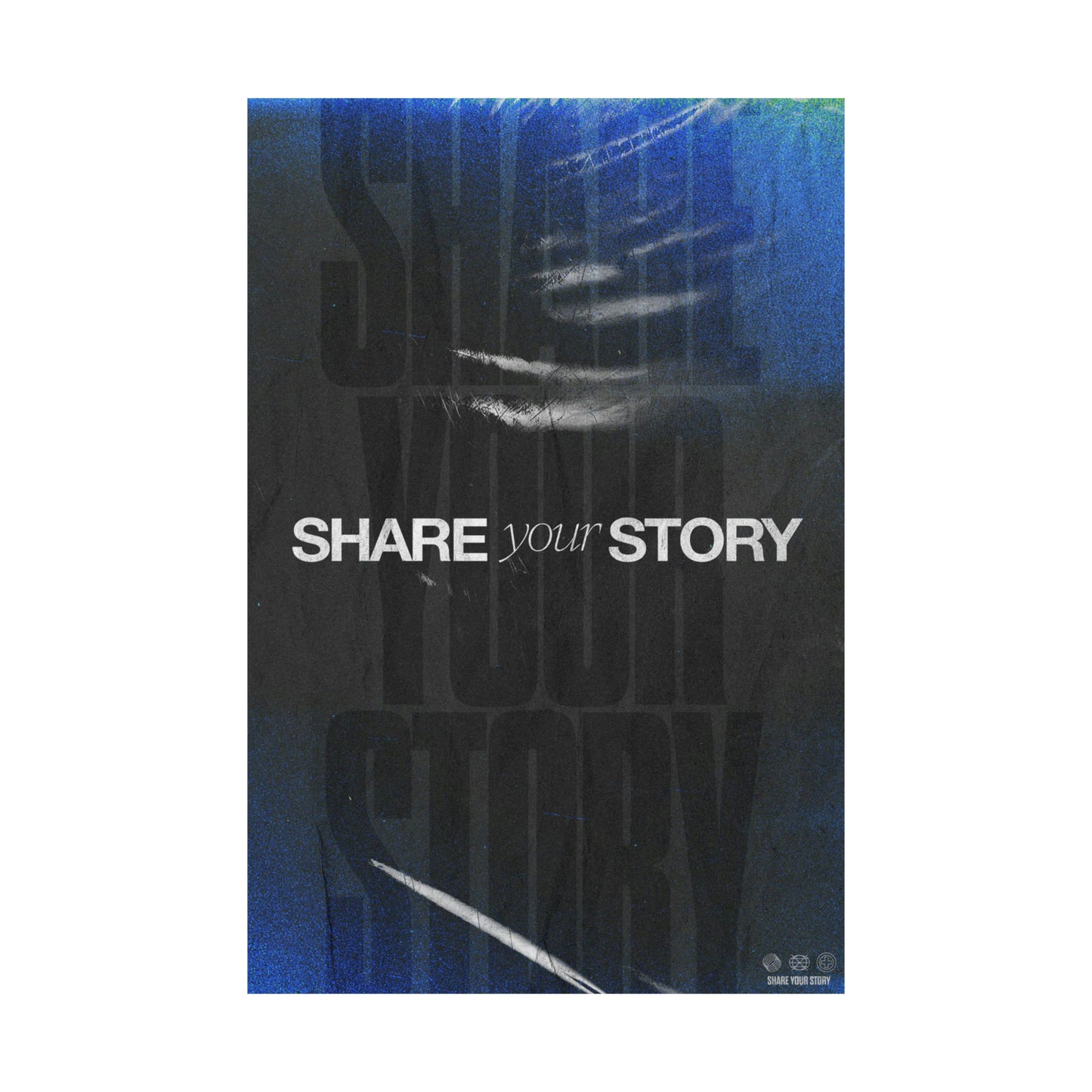 Poster I V6 I Share Your Story Students Discipleship Graphic I Vertical