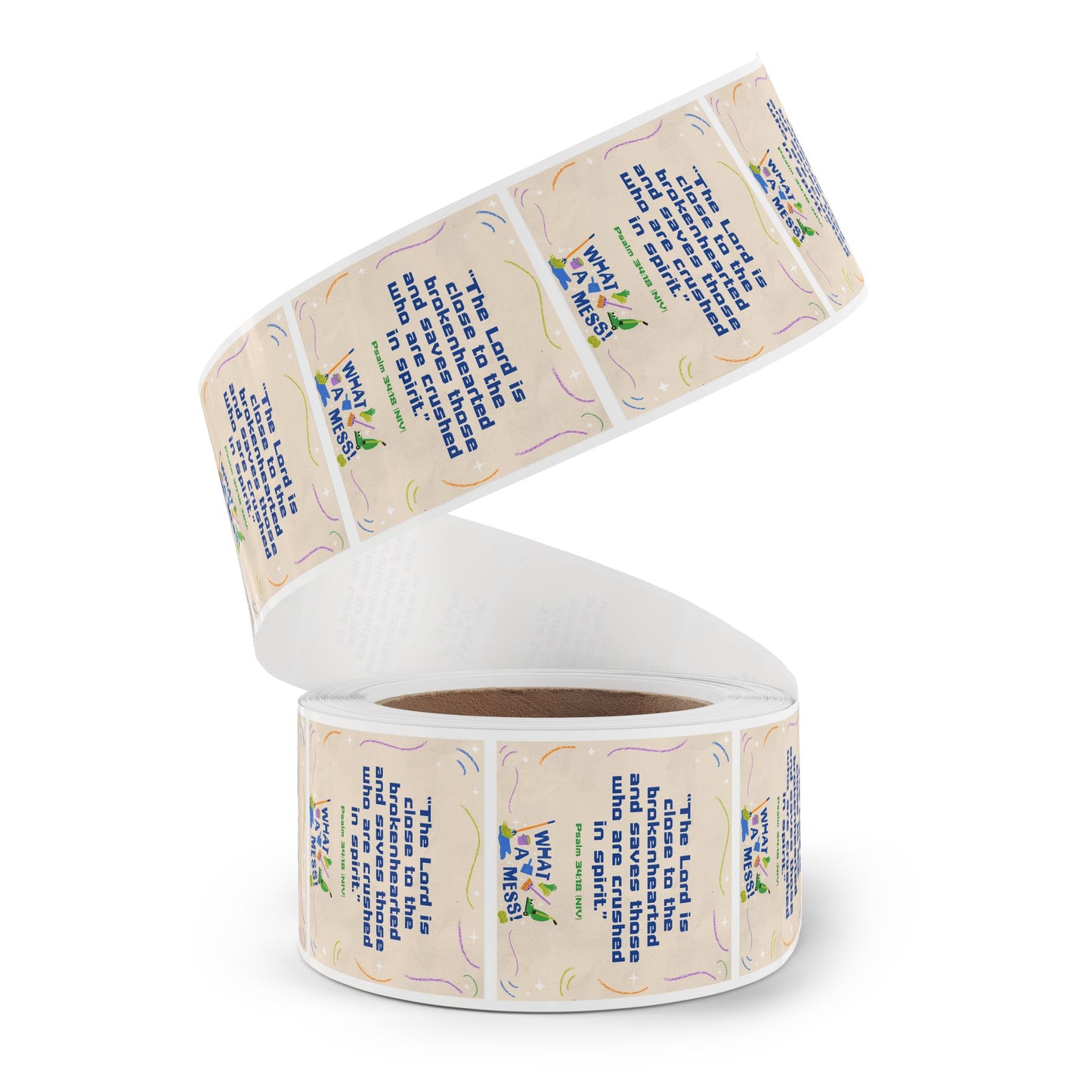 Memory Verse Sticker Roll | What A Mess Preschool