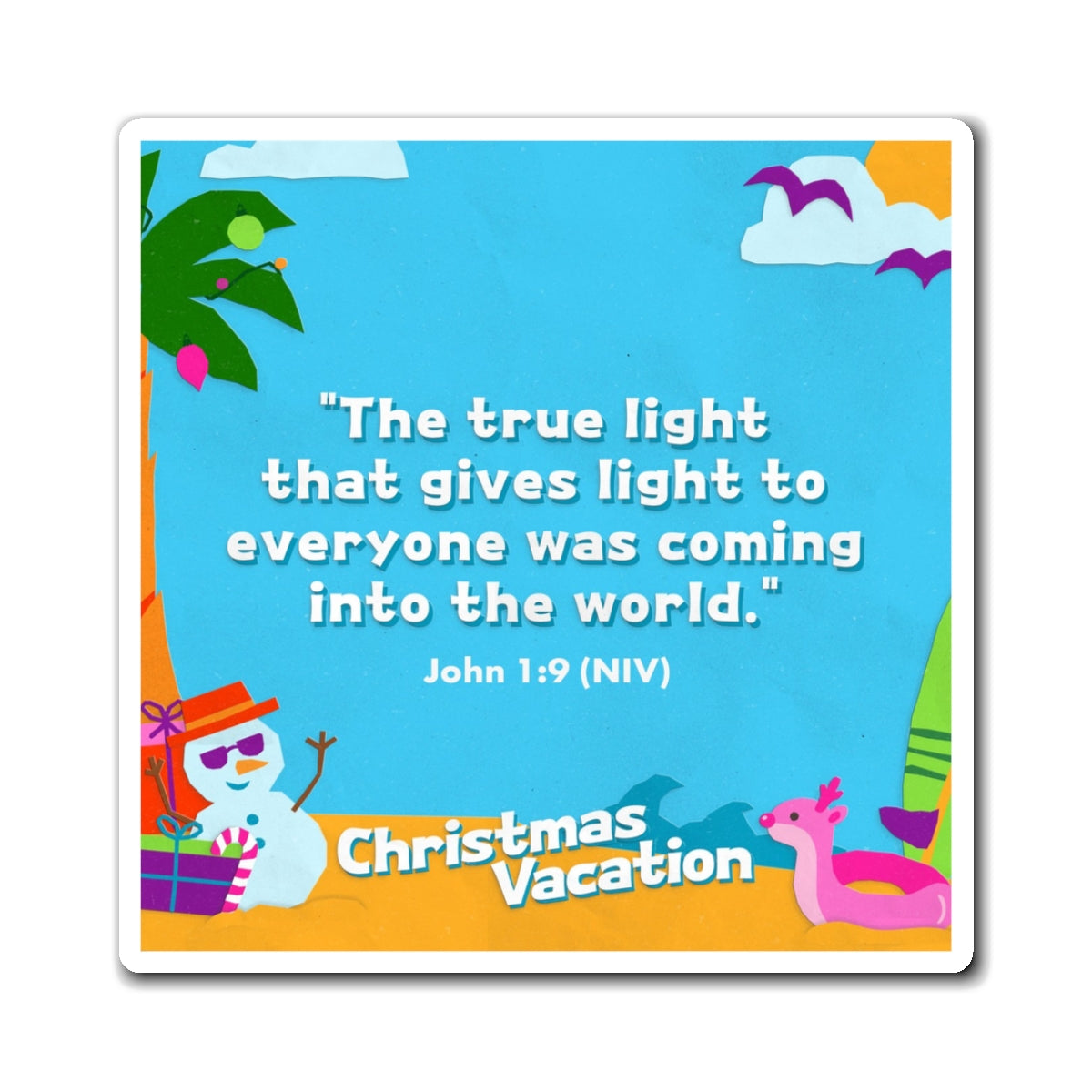Memory Verse Magnet | V7 | Christmas Vacation Preschool