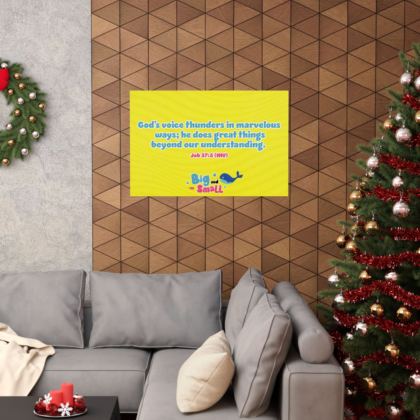 Poster | V5 | Big and Small Preschool Memory Verse Graphic | Horizontal