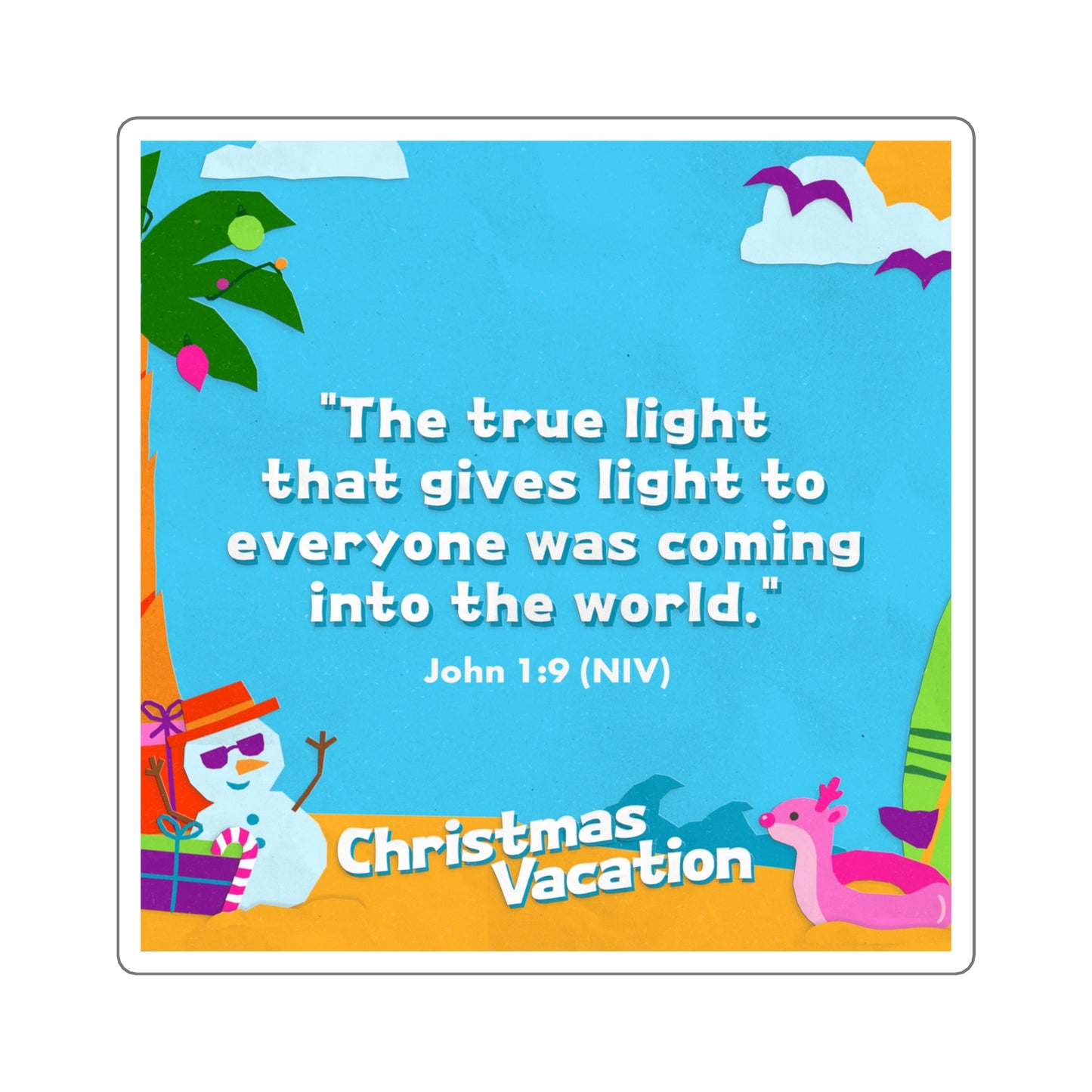 Memory Verse Sticker | V7 | Christmas Vacation Preschool