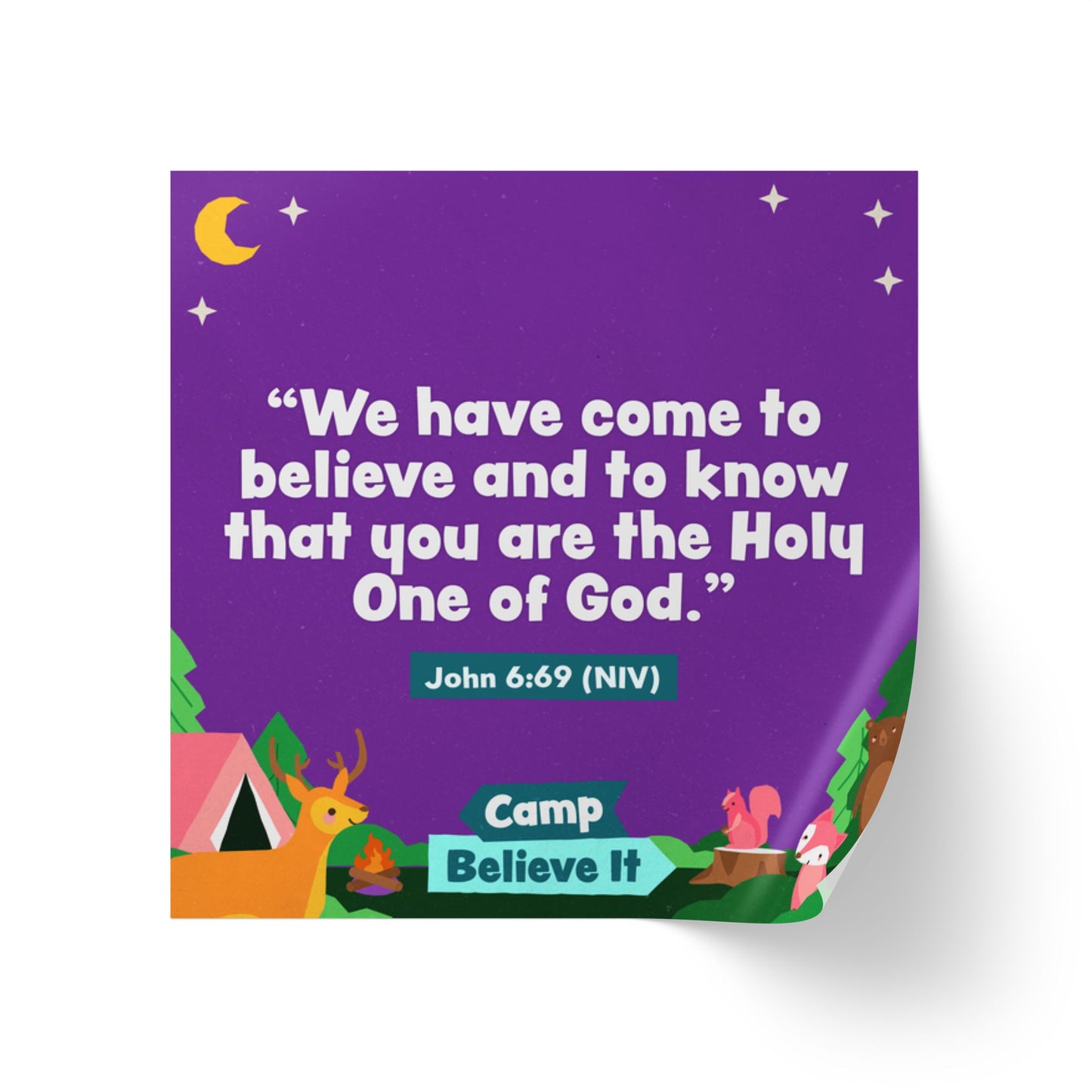 Memory Verse Sticker Roll | V8 | Camp Believe It Preschool