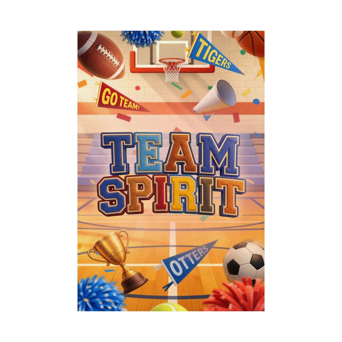 Poster | Team Spirit Elementary Series Graphic | Vertical