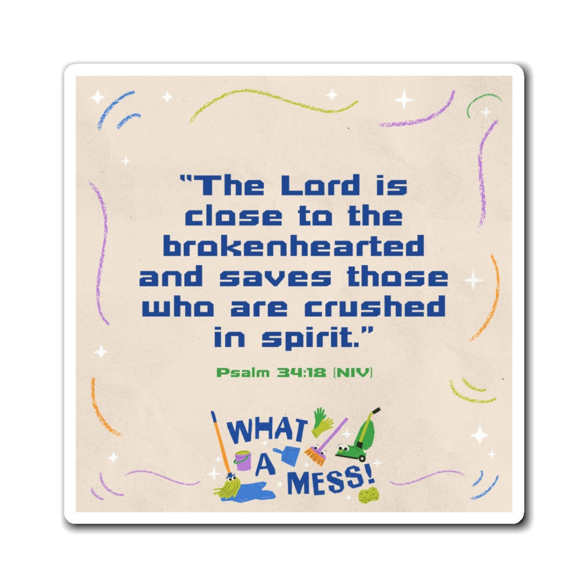 Memory Verse Magnet | What A Mess Preschool