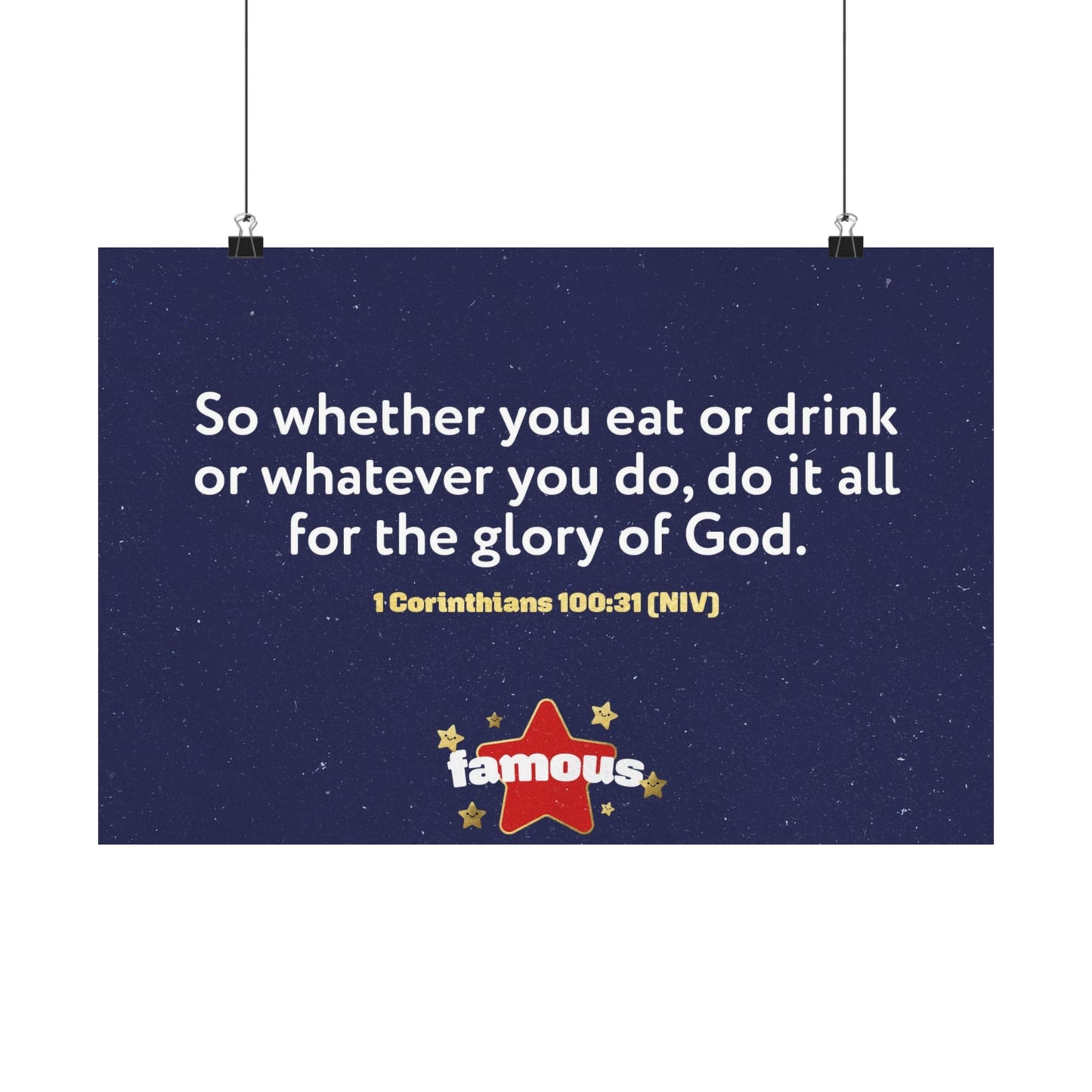 Poster | V5 | Famous Preschool Memory Verse Graphic | Horizontal