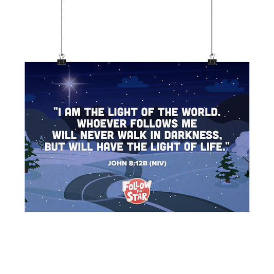Poster | V9 | Follow The Star Elementary Memory Verse Graphic | Horizontal