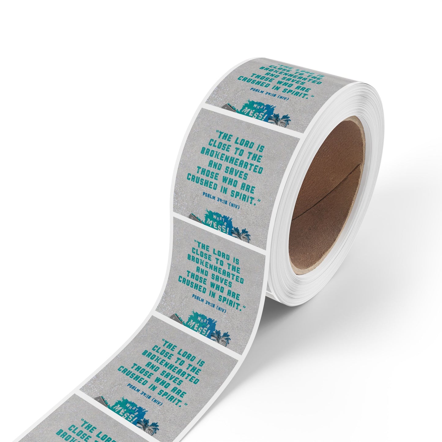 Memory Verse Sticker Roll | What A Mess Elementary