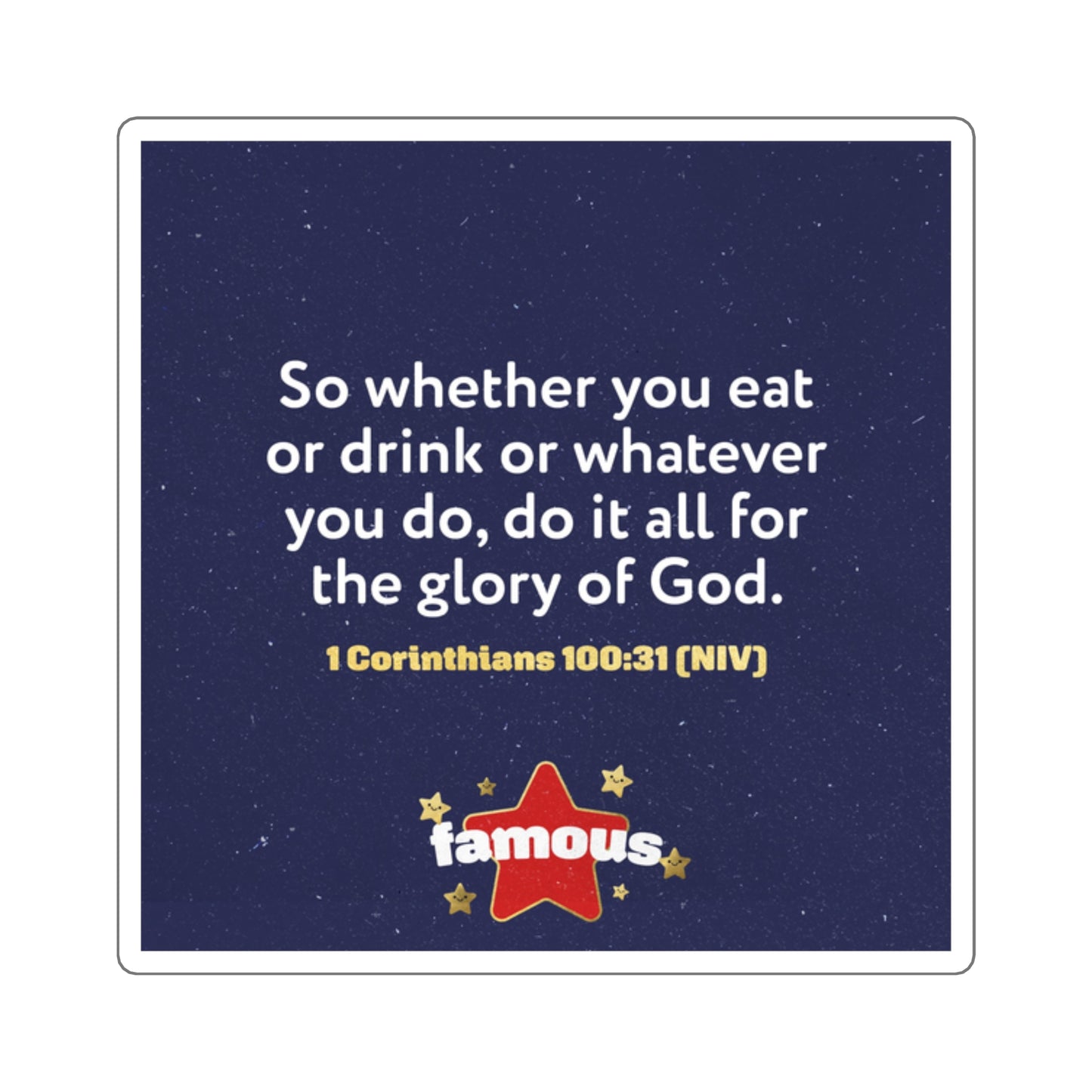 Memory Verse Sticker | V5 | Famous Preschool