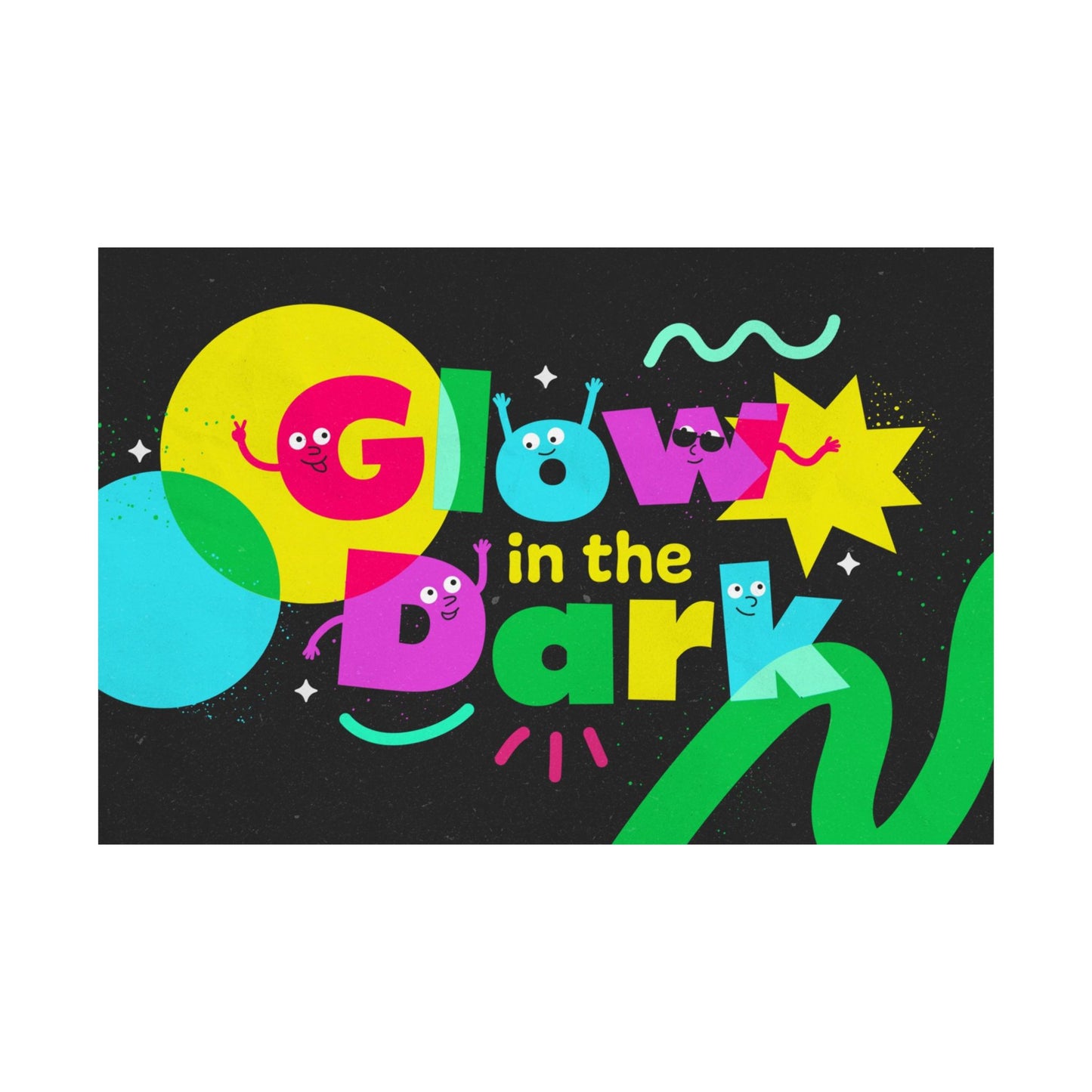 Poster | V7 | Glow in the Dark Preschool Series Graphic | Horizontal
