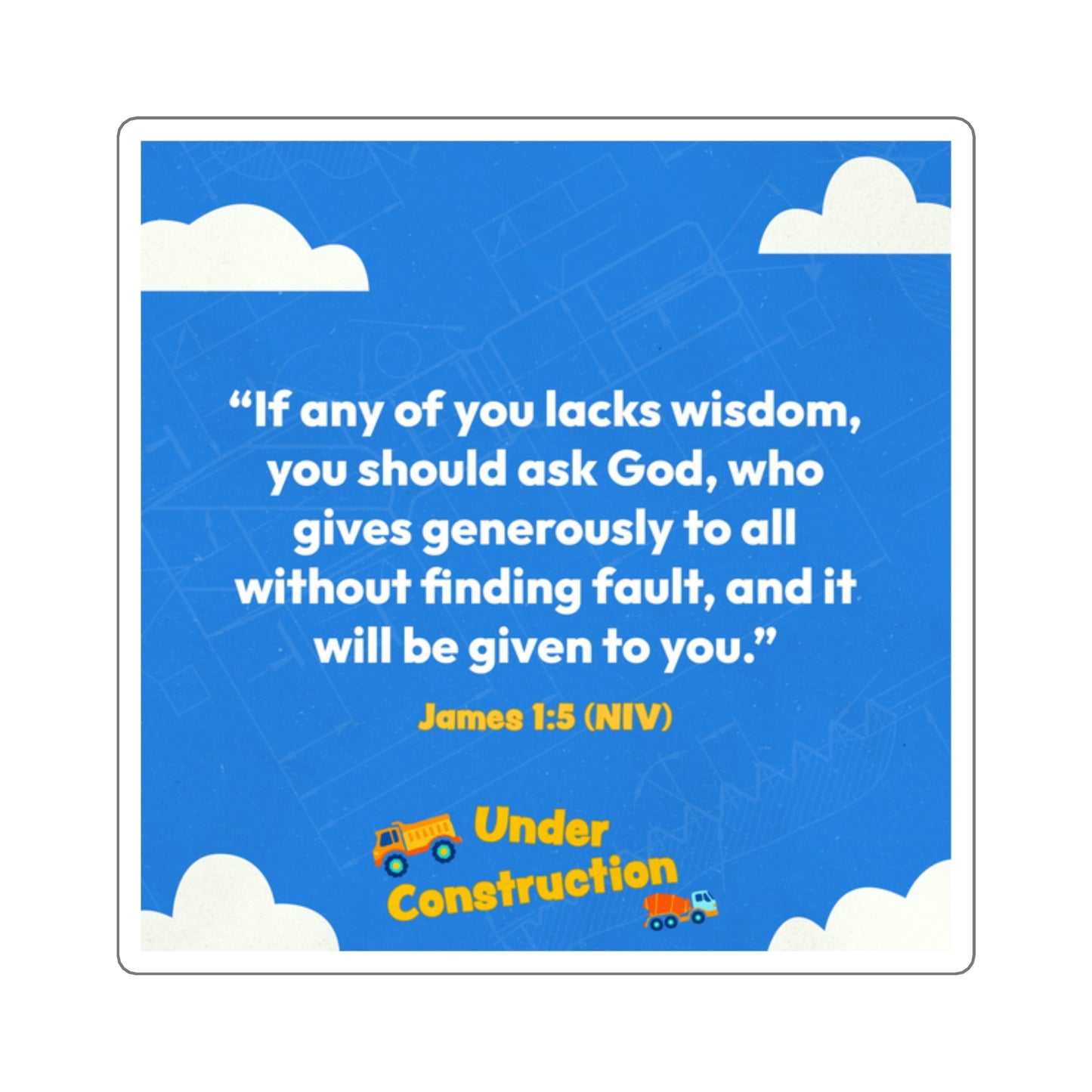 Memory Verse Sticker | V8 | Under Construction Preschool