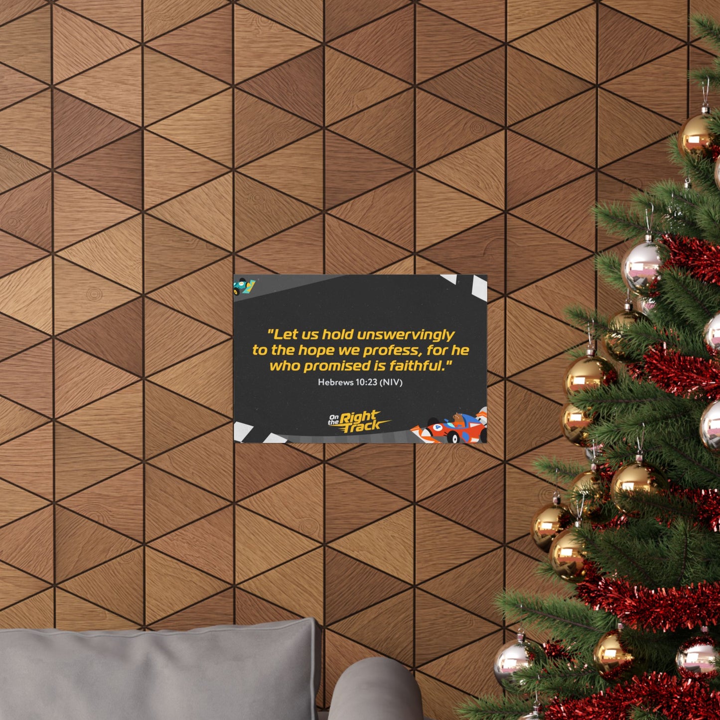 Poster | V7 | On the Right Track Preschool Memory Verse Graphic | Horizontal