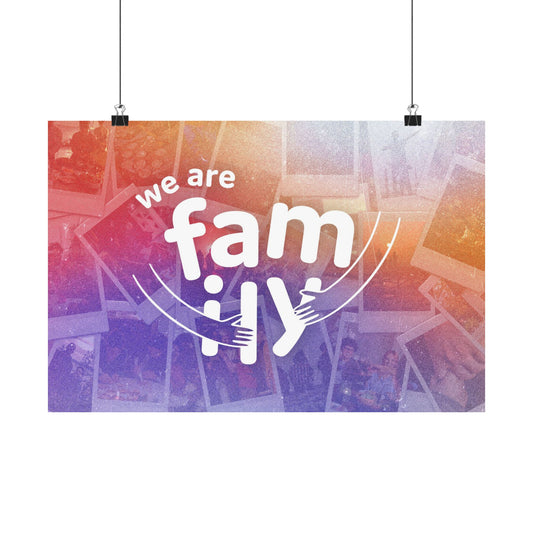 Poster | V9 | We Are Family Series Graphic | Horizontal