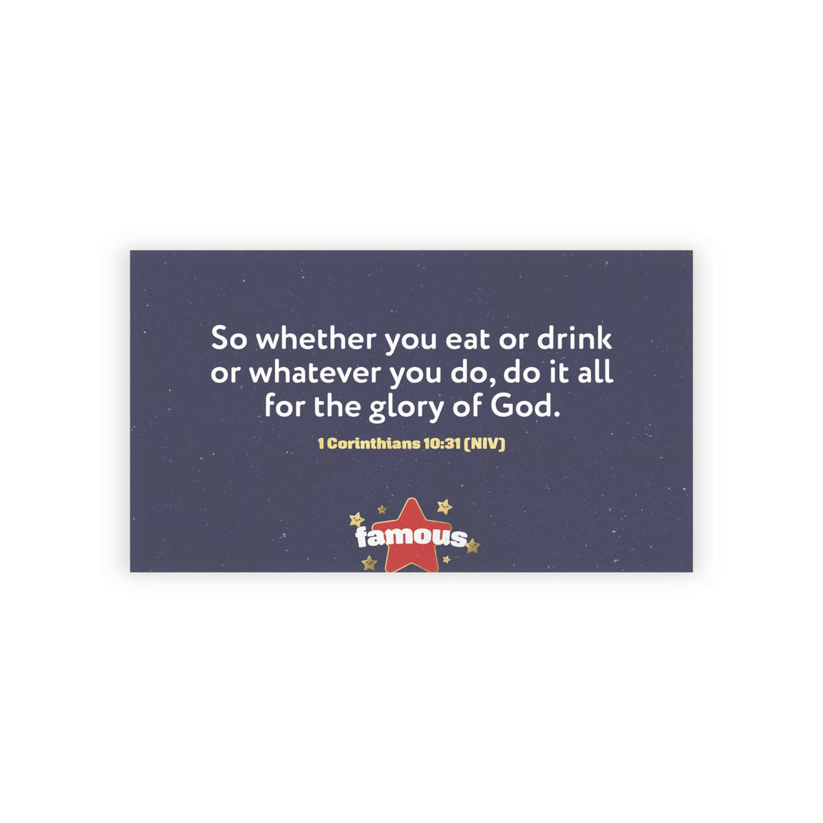 Memory Verse Cards | V5 | Famous Preschool