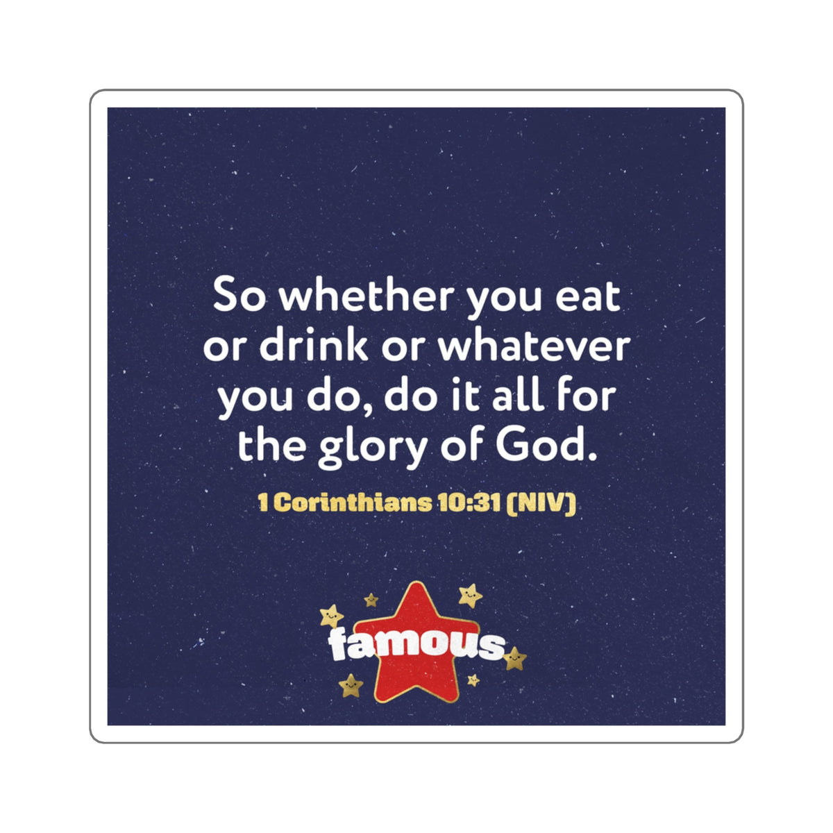 Memory Verse Sticker | V5 | Famous Preschool