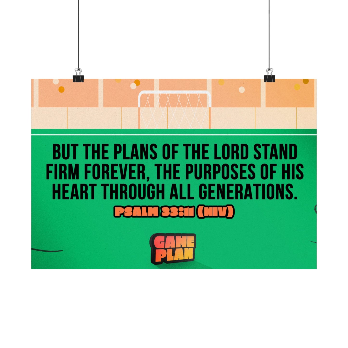 Poster | V8 | Game Plan Memory Verse Graphic | Horizontal