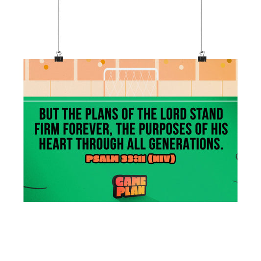 Poster | V8 | Game Plan Memory Verse Graphic | Horizontal