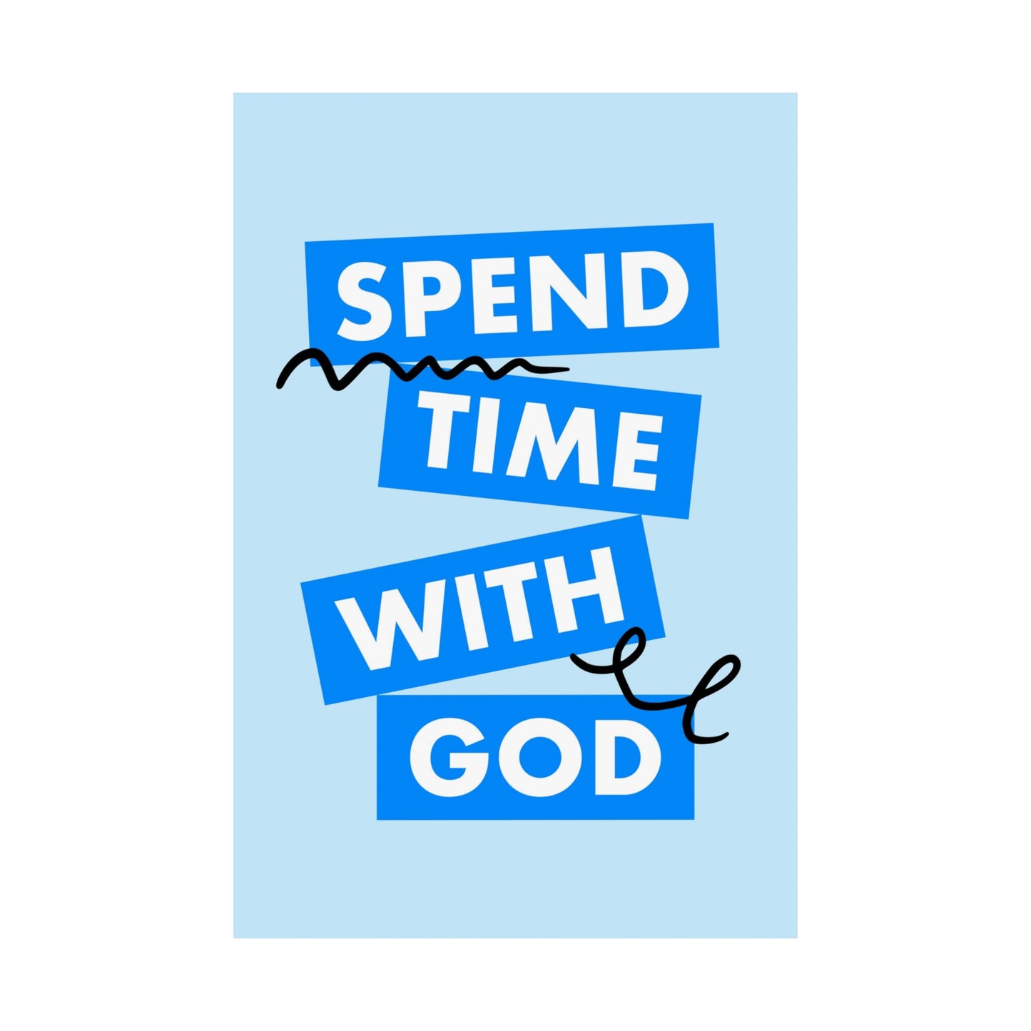 Poster I V8 I Spend Time With God Discipleship Graphic I Vertical