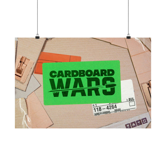 Poster I V6 I Cardboard Wars Event Graphic I Horizontal