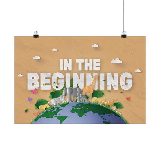 Poster | V9 | In The Beginning Elementary Series Graphic | Horizontal