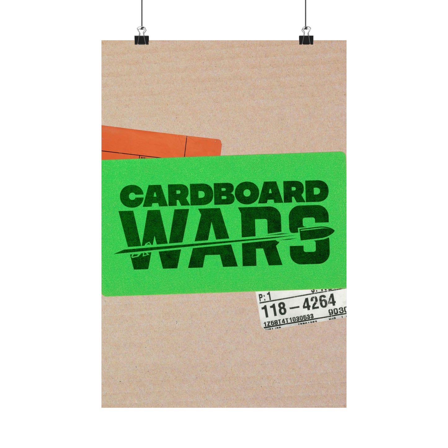 Poster I V6 I Cardboard Wars Event Graphic I Vertical