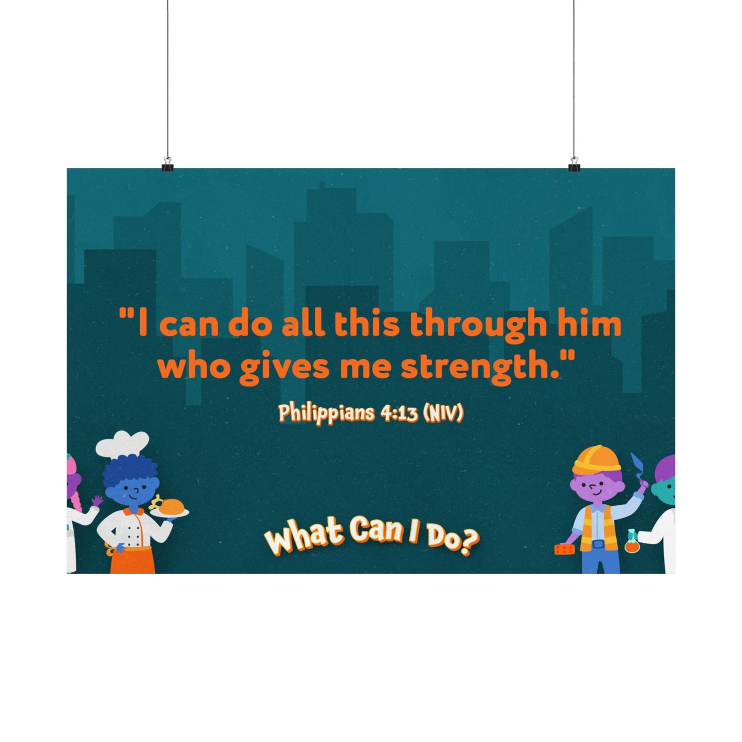 Poster | V7 | What Can I Do Preschool Memory Verse Graphic | Horizontal
