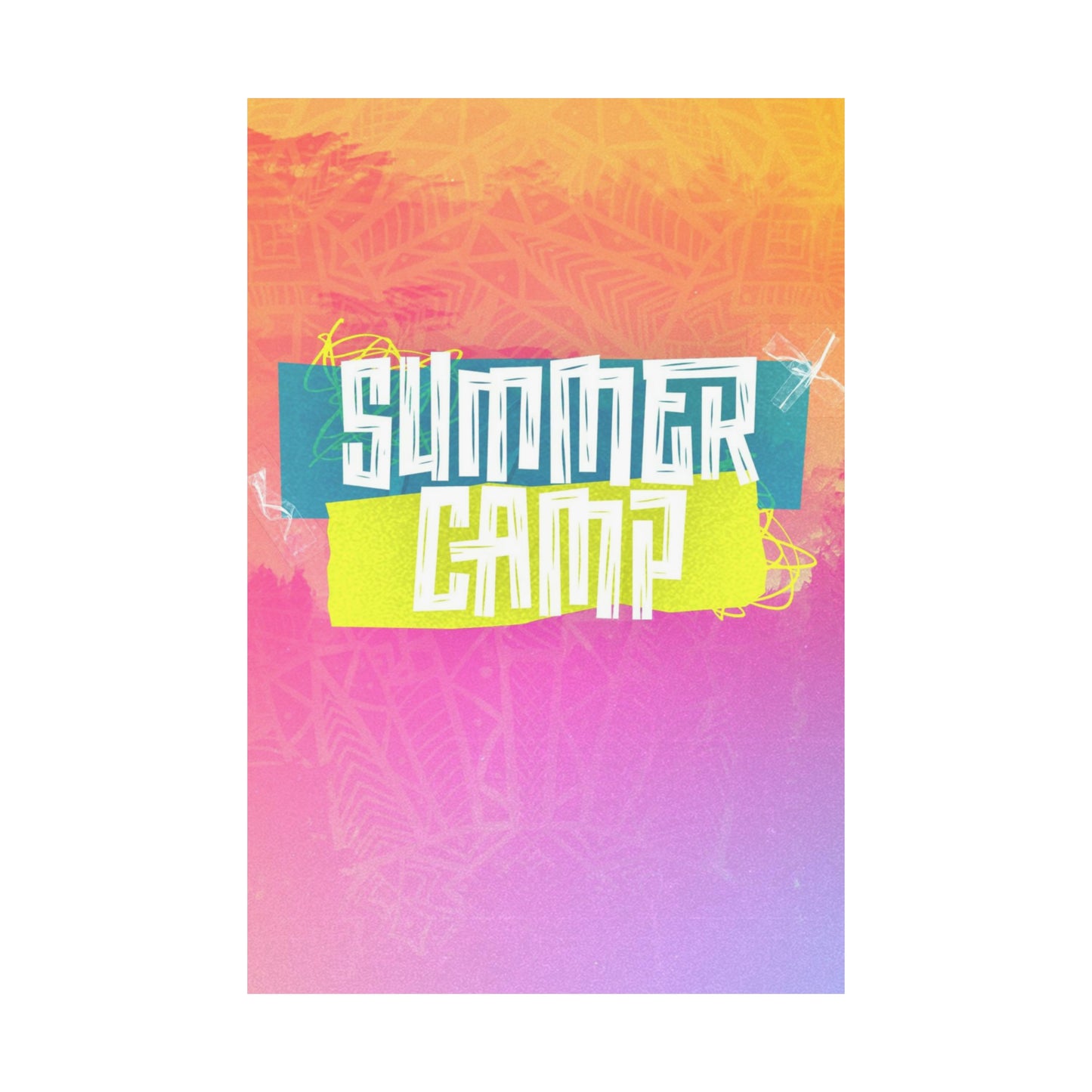 Poster I V7 I Summer Camp Event Graphic I Vertical