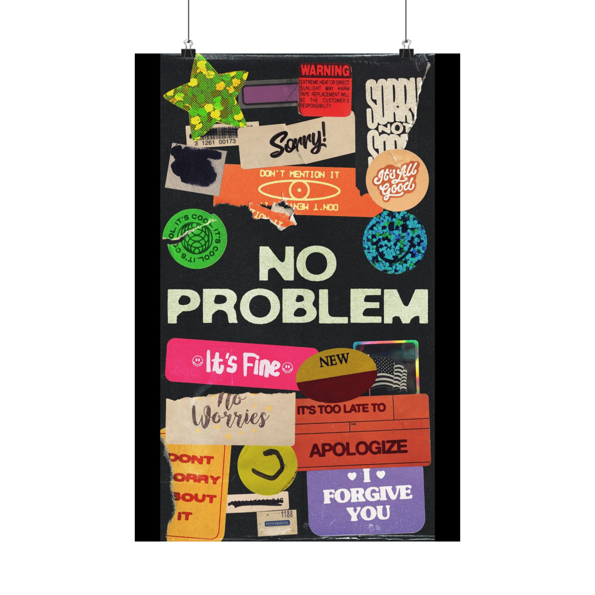 Poster I V6 I No Problem Series Graphic I Vertical – Grow Print Shop