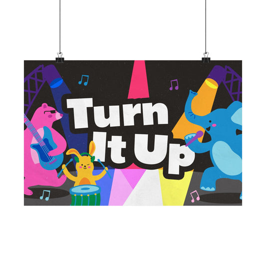 Poster | V7 | Turn It Up Preschool Series Graphic | Horizontal