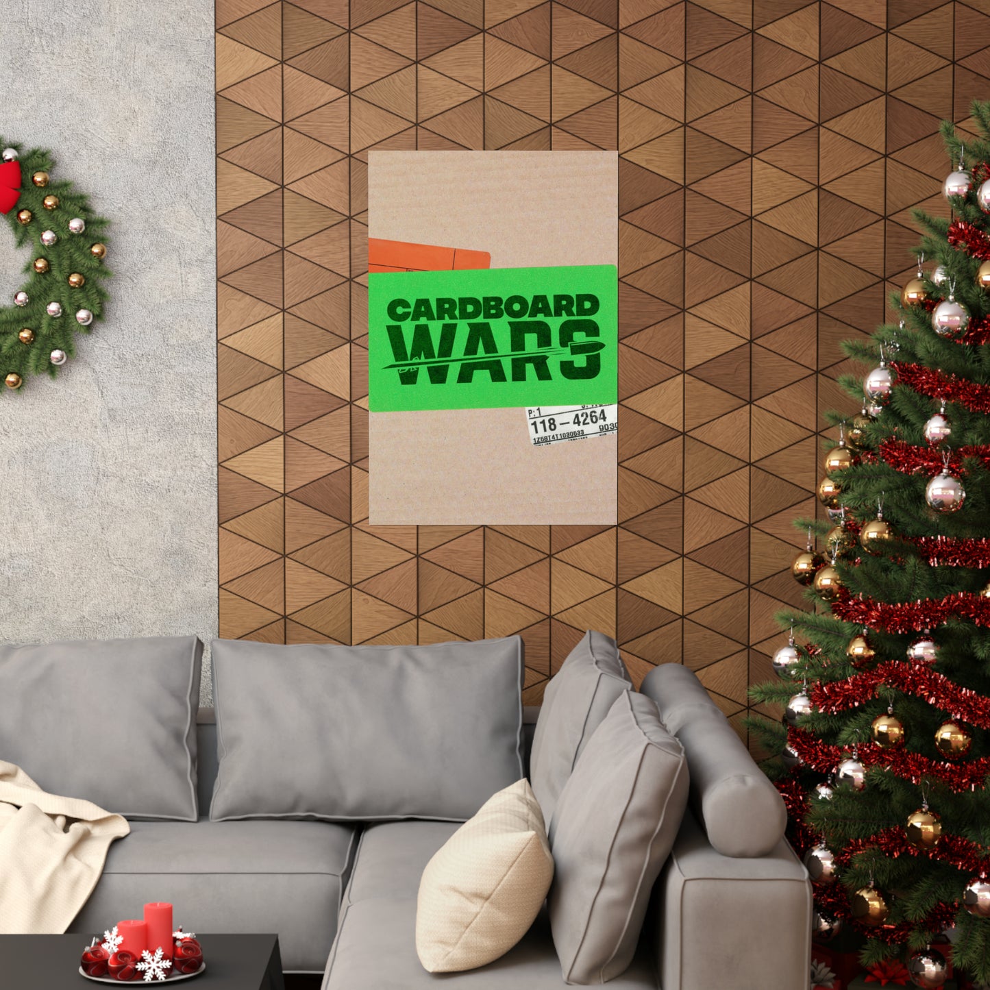 Poster I V6 I Cardboard Wars Event Graphic I Vertical