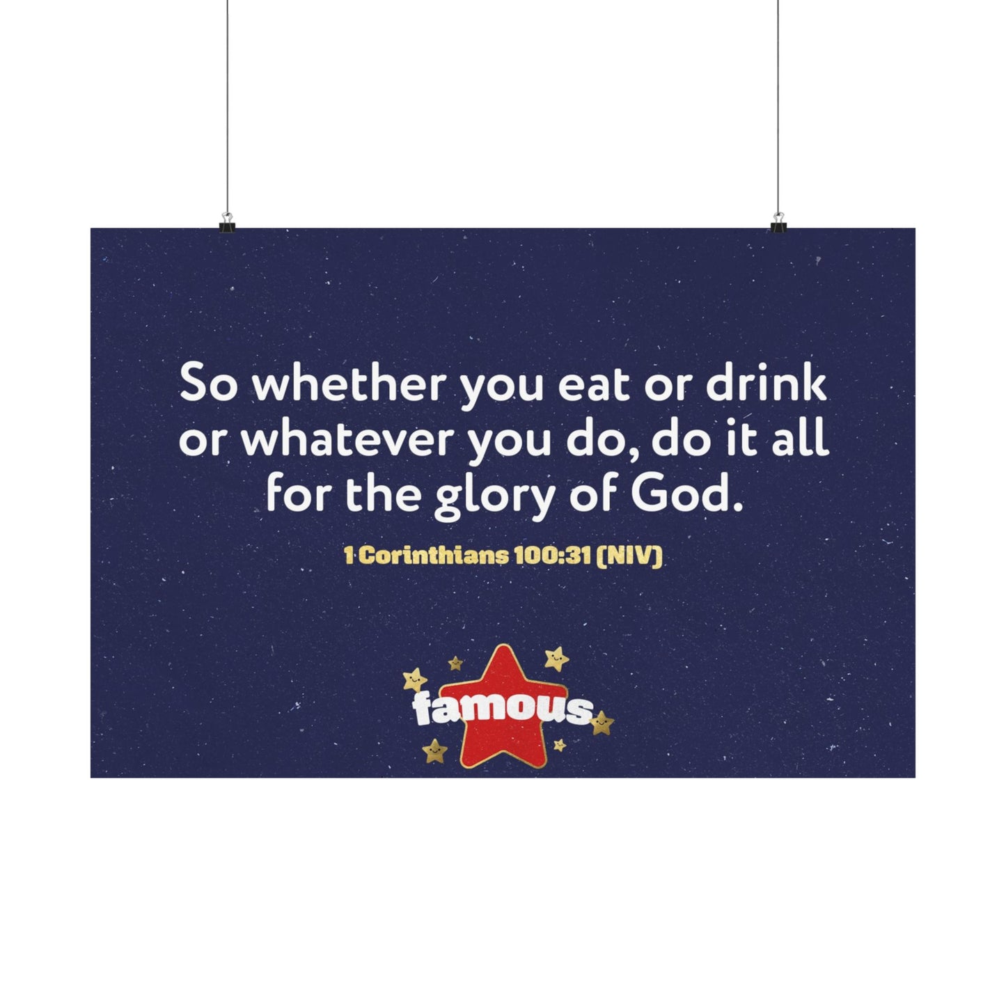 Poster | V5 | Famous Preschool Memory Verse Graphic | Horizontal