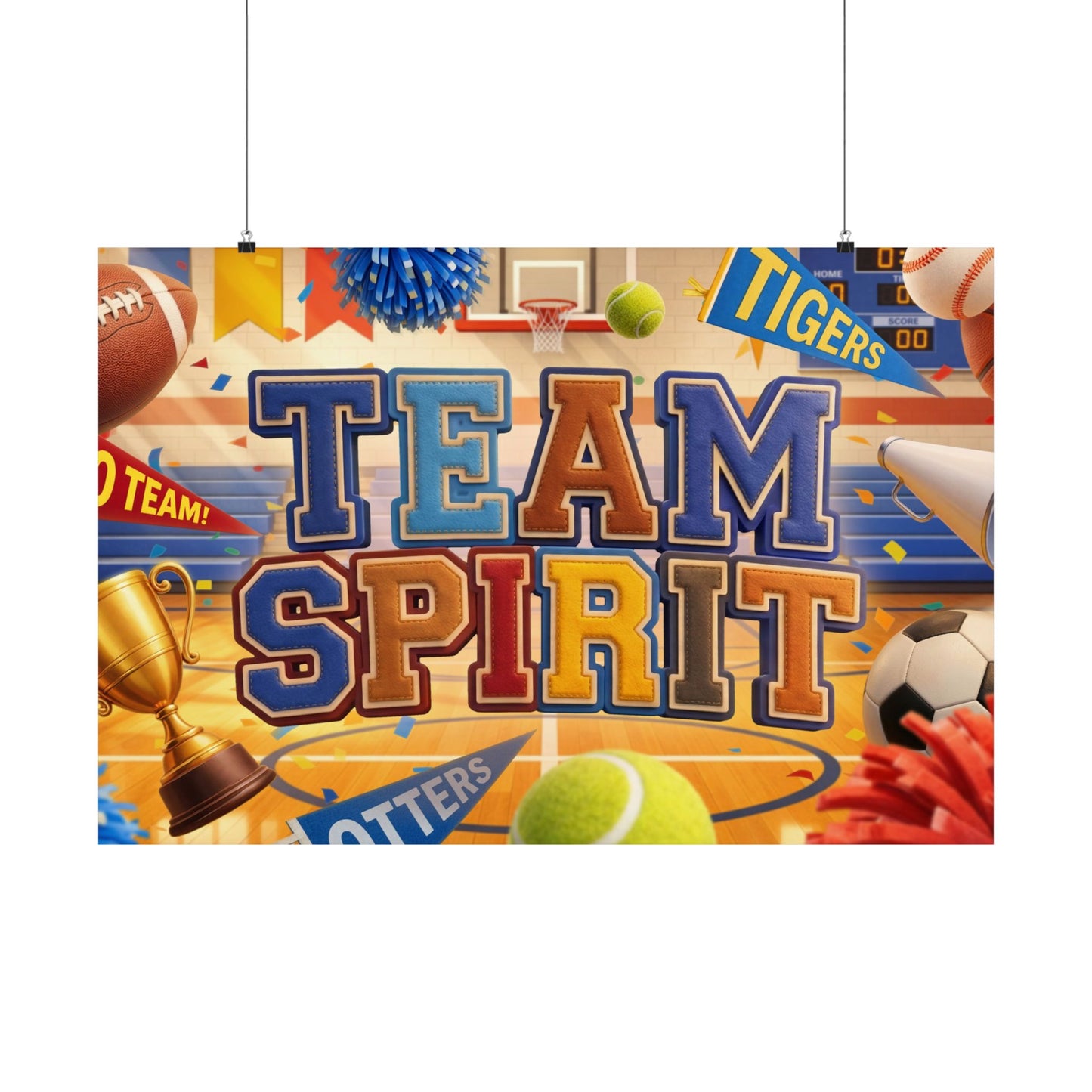 Poster | Team Spirit Elementary Series Graphic | Horizontal