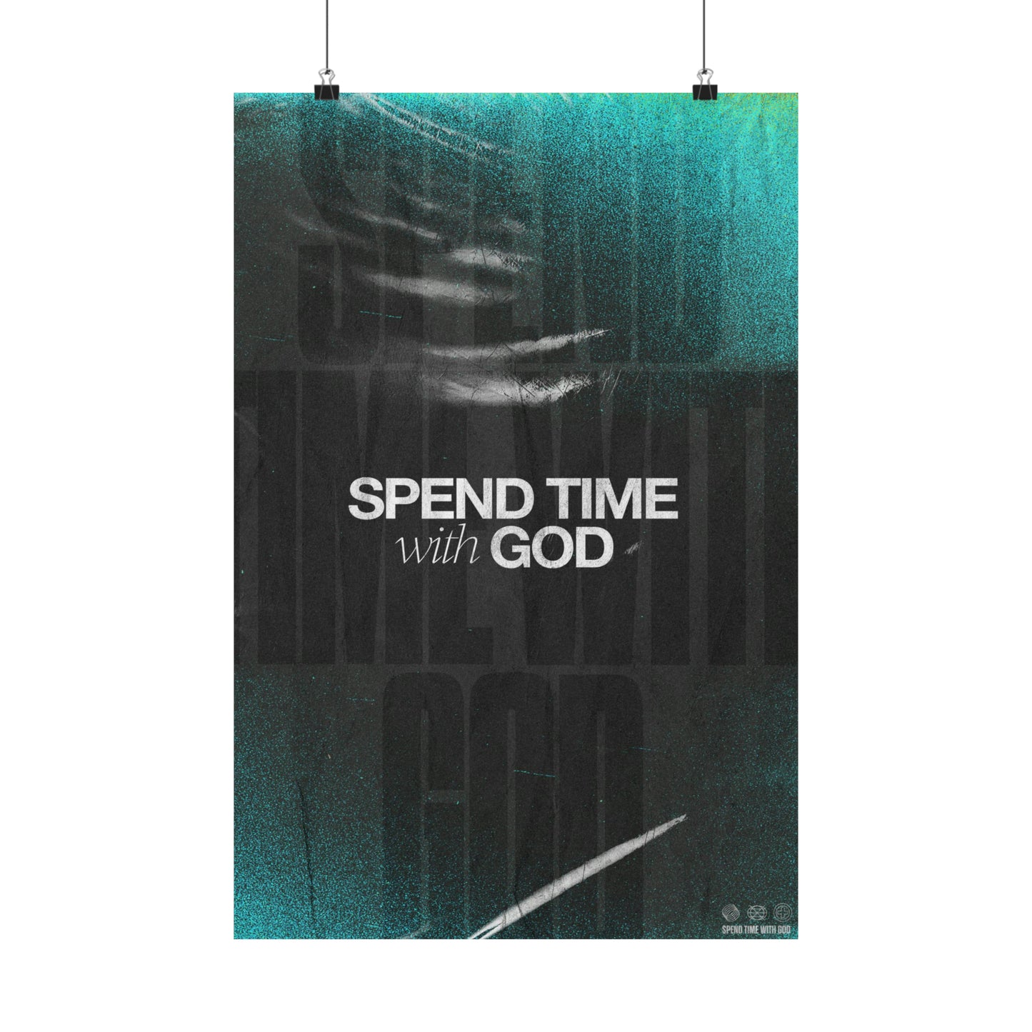 Poster I V6 I Spend Time With God Students Discipleship Graphic I Vertical