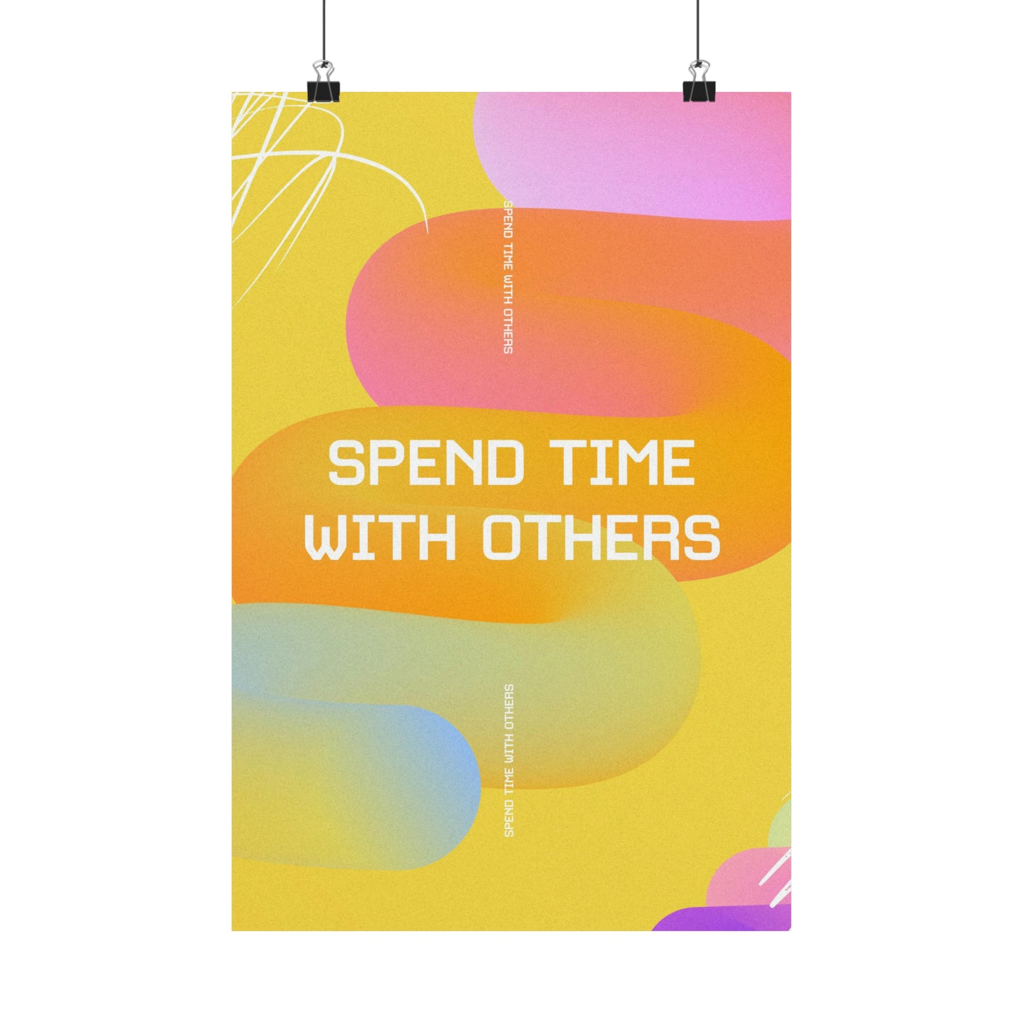 Poster I V6 I Spend Time With Others Kids Discipleship Graphic I Vertical